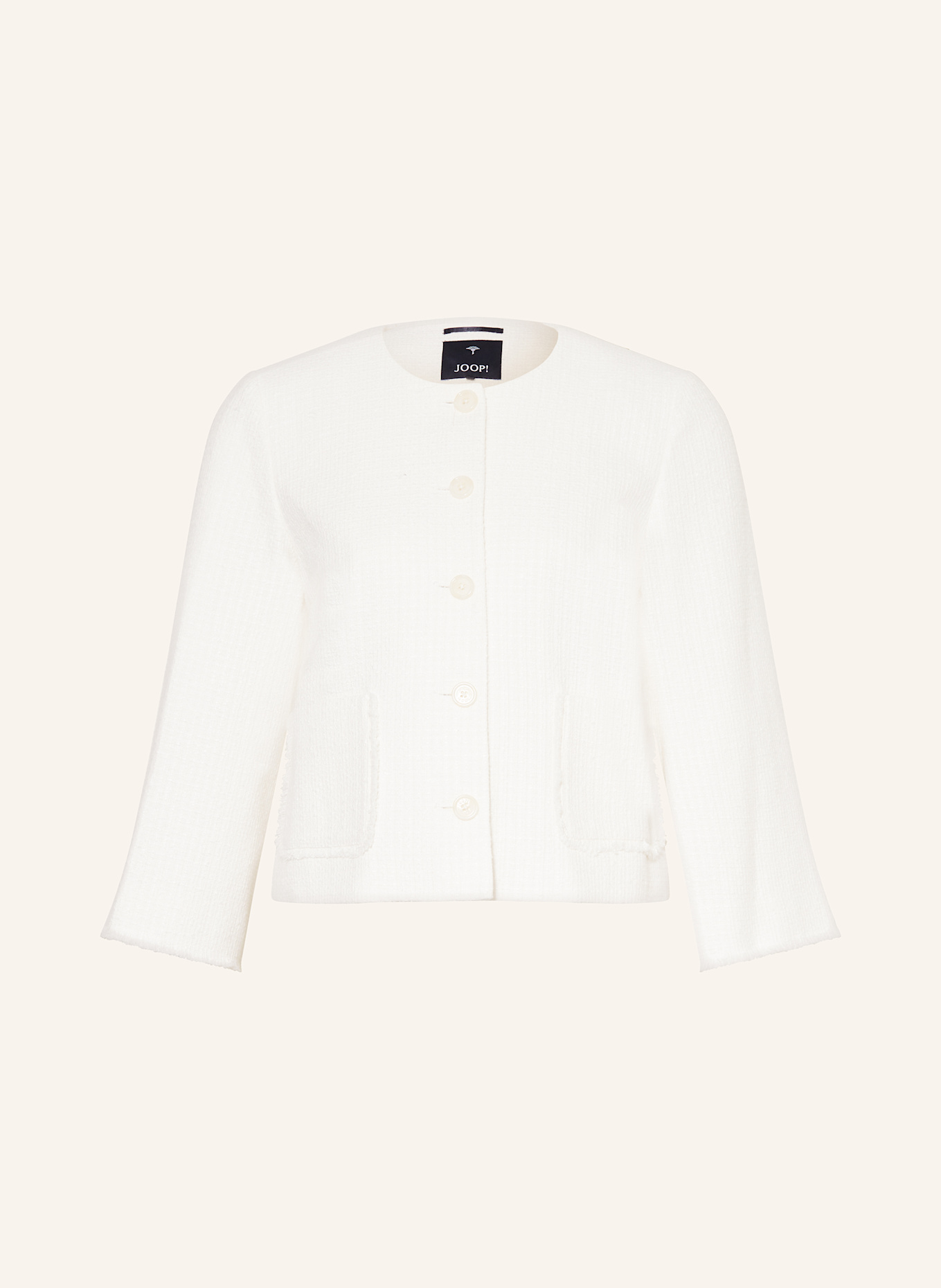 JOOP! Bouclé jacket JOVANNA: WHITE