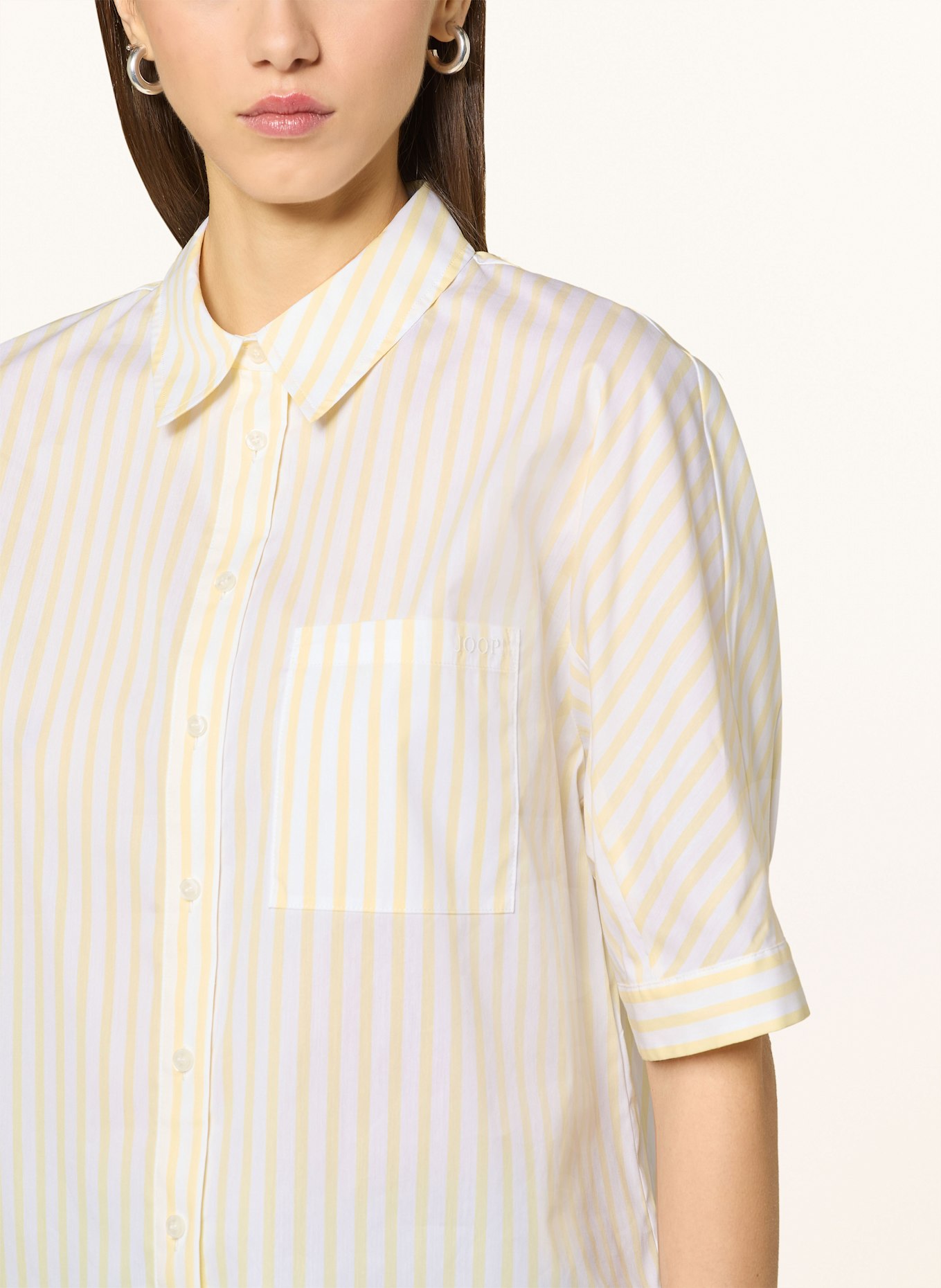 JOOP! Hemdbluse BENDETTA: HELLGELB / GELB