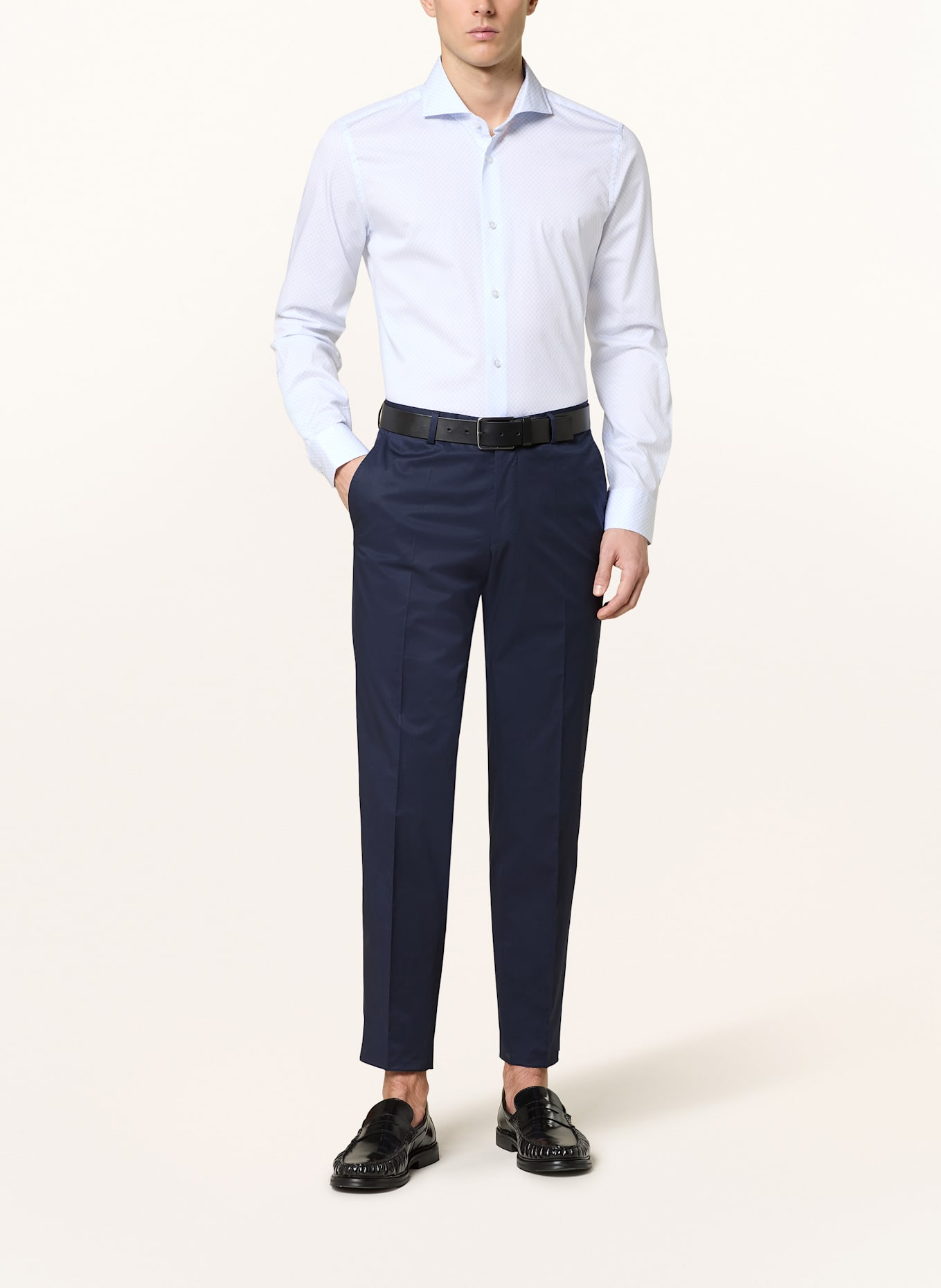 JOOP! PARES slim fit shirt: LIGHT BLUE / WHITE