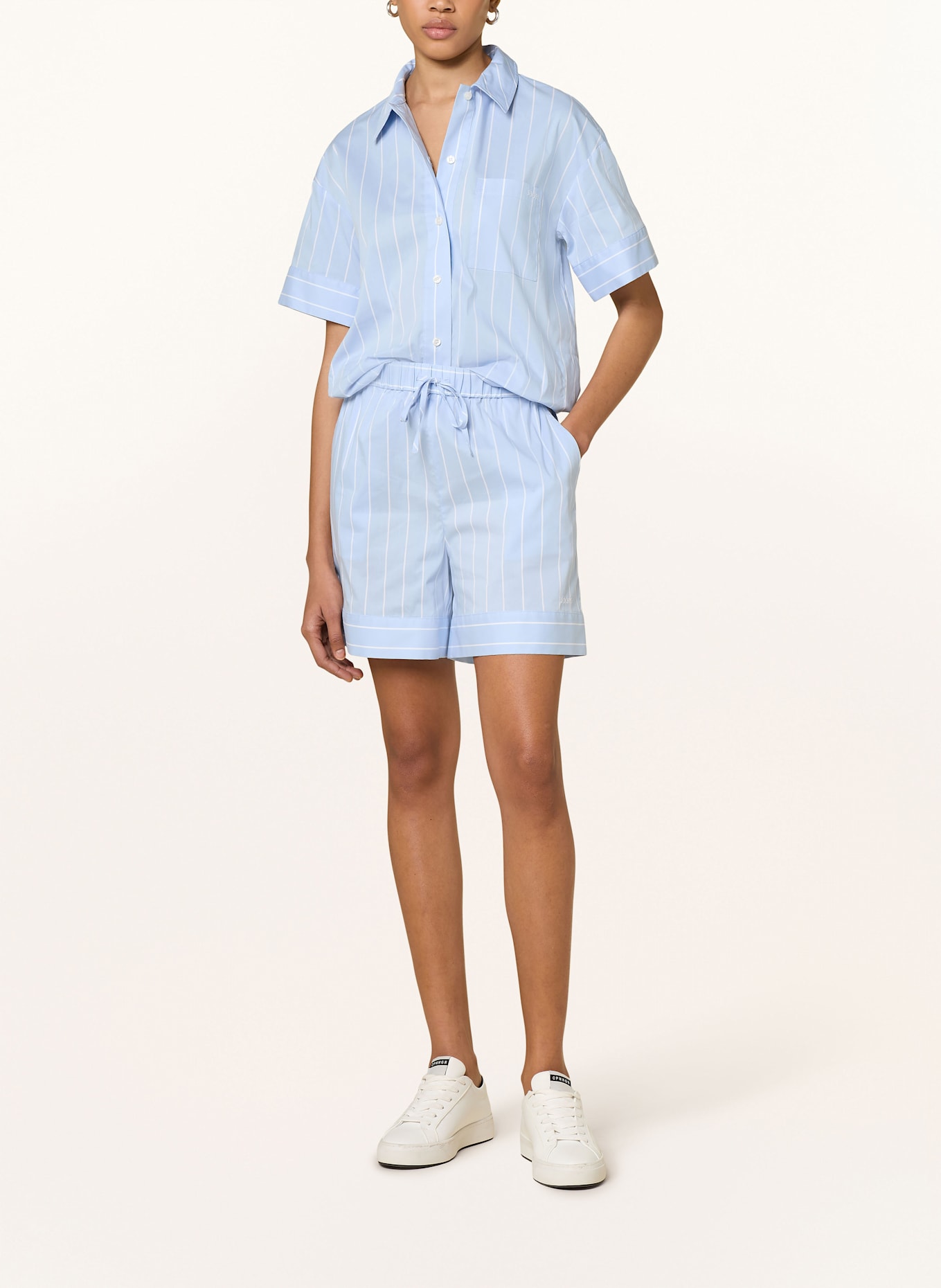 JOOP! Hemdbluse BEATRICE: HELLBLAU/ WEISS