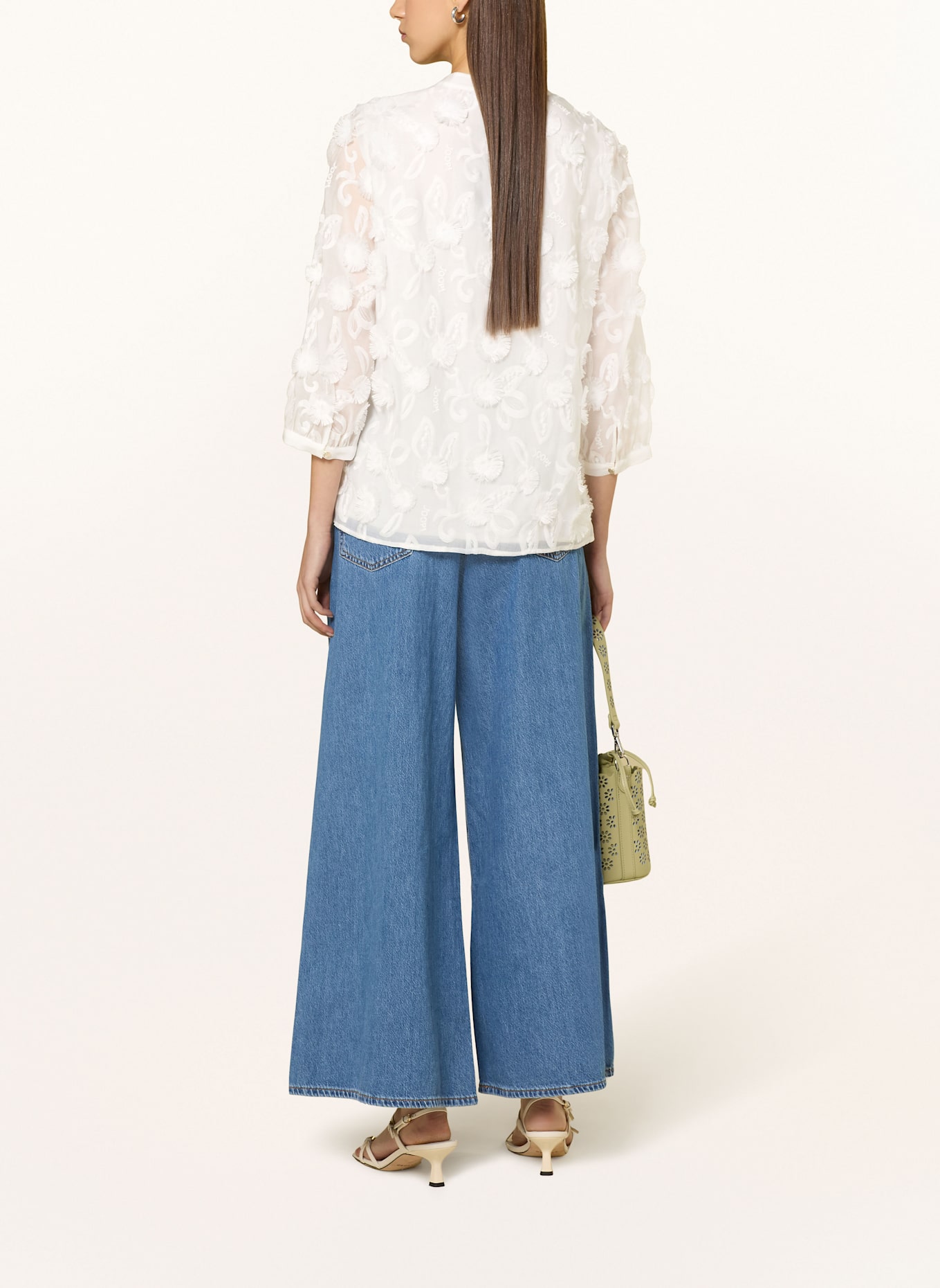 JOOP! BELLE shirt blouse with 3/4 sleeves: BEIGE