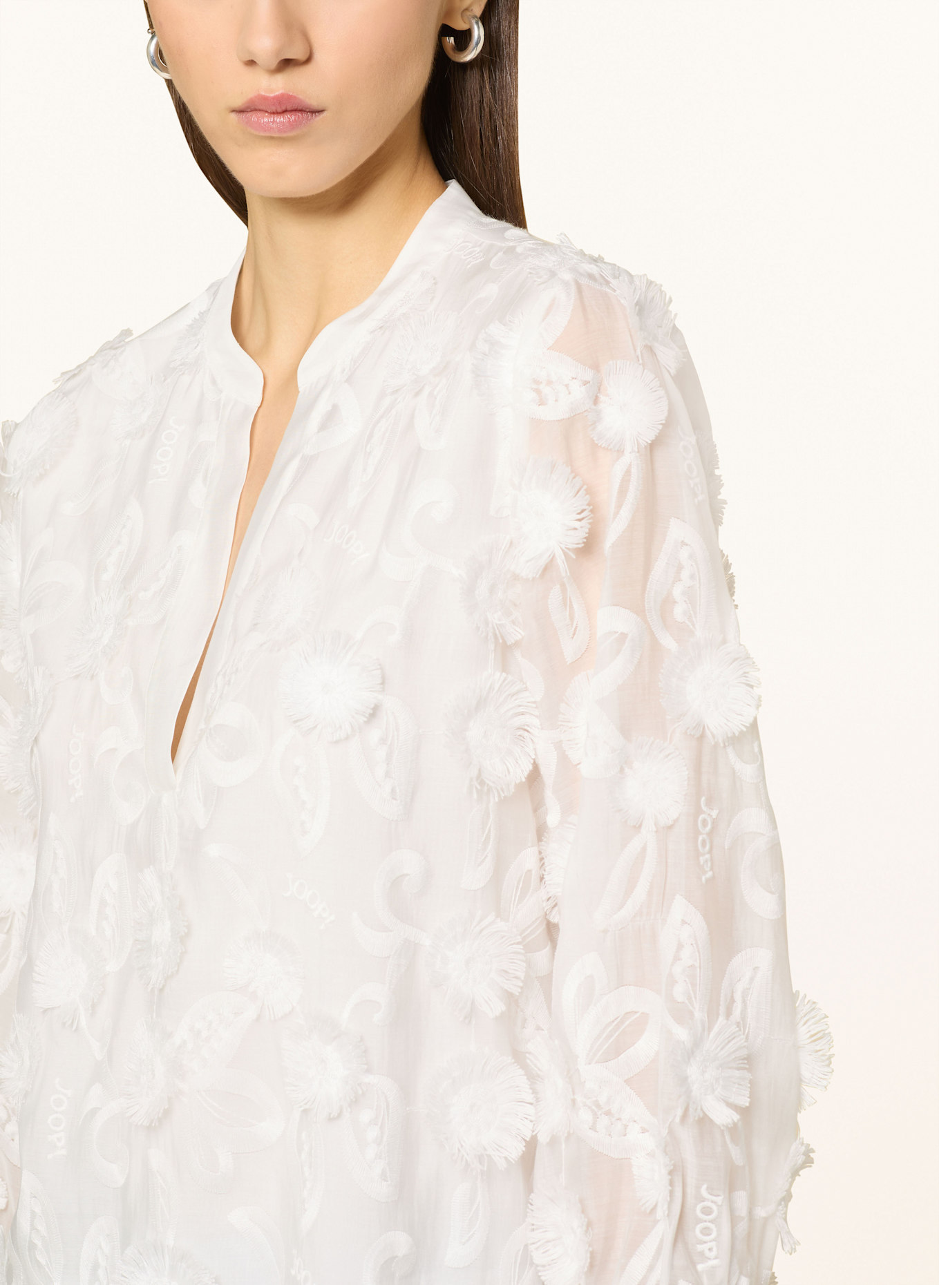 JOOP! BELLE shirt blouse with 3/4 sleeves: BEIGE