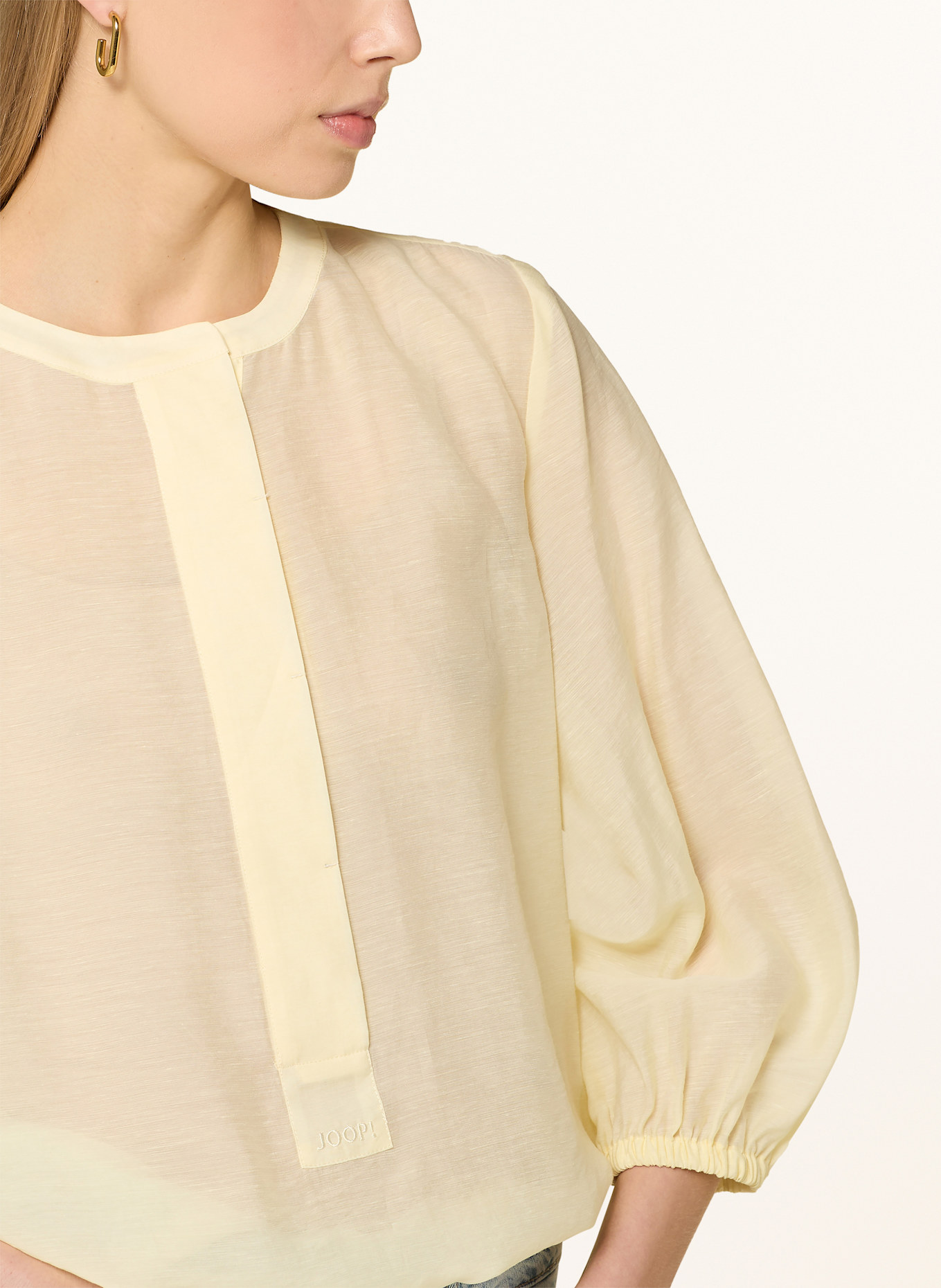 JOOP! Bluse BETSY mit 3/4-Arm: HELLGELB