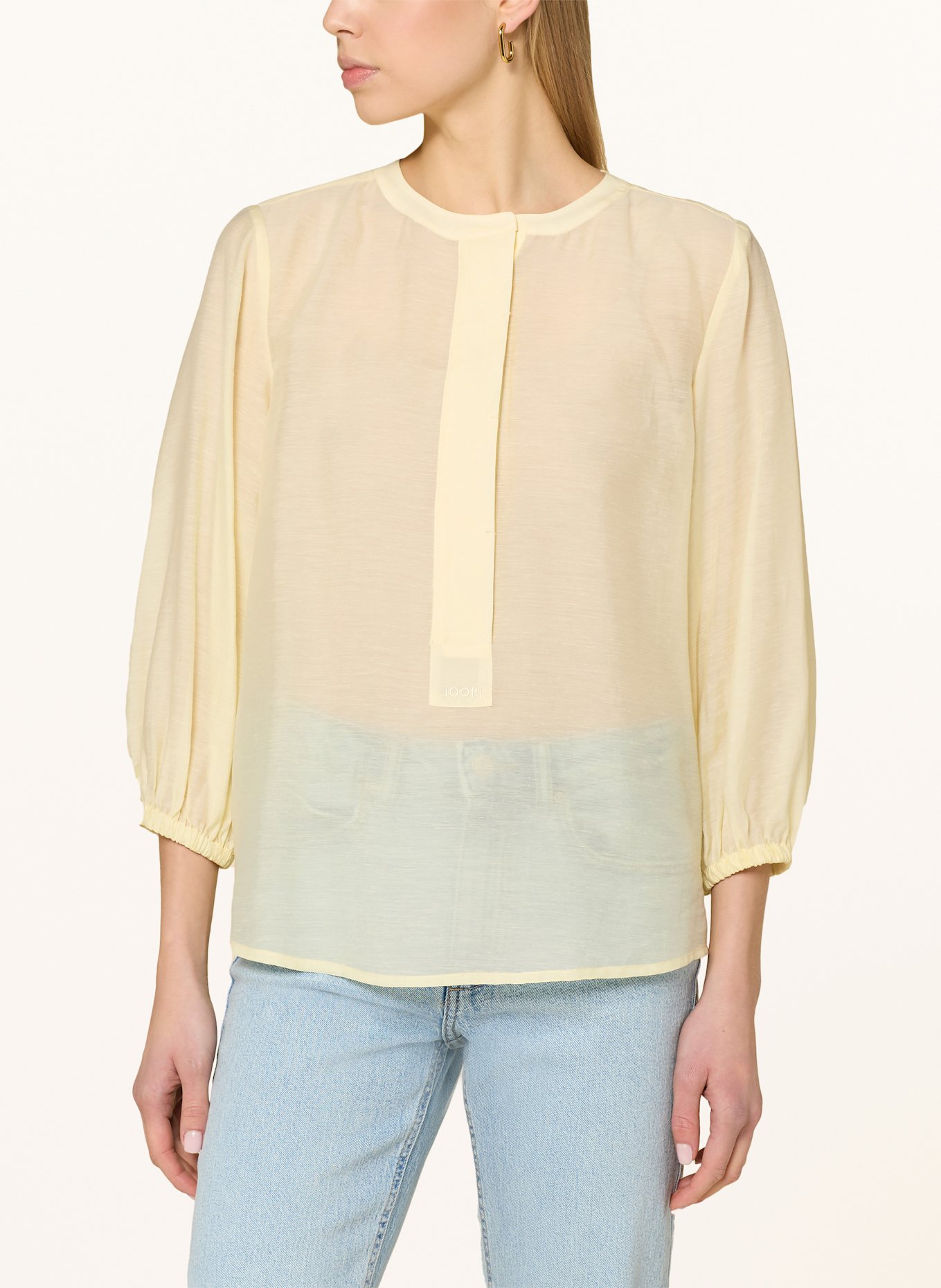 JOOP! Bluse BETSY mit 3/4-Arm: HELLGELB