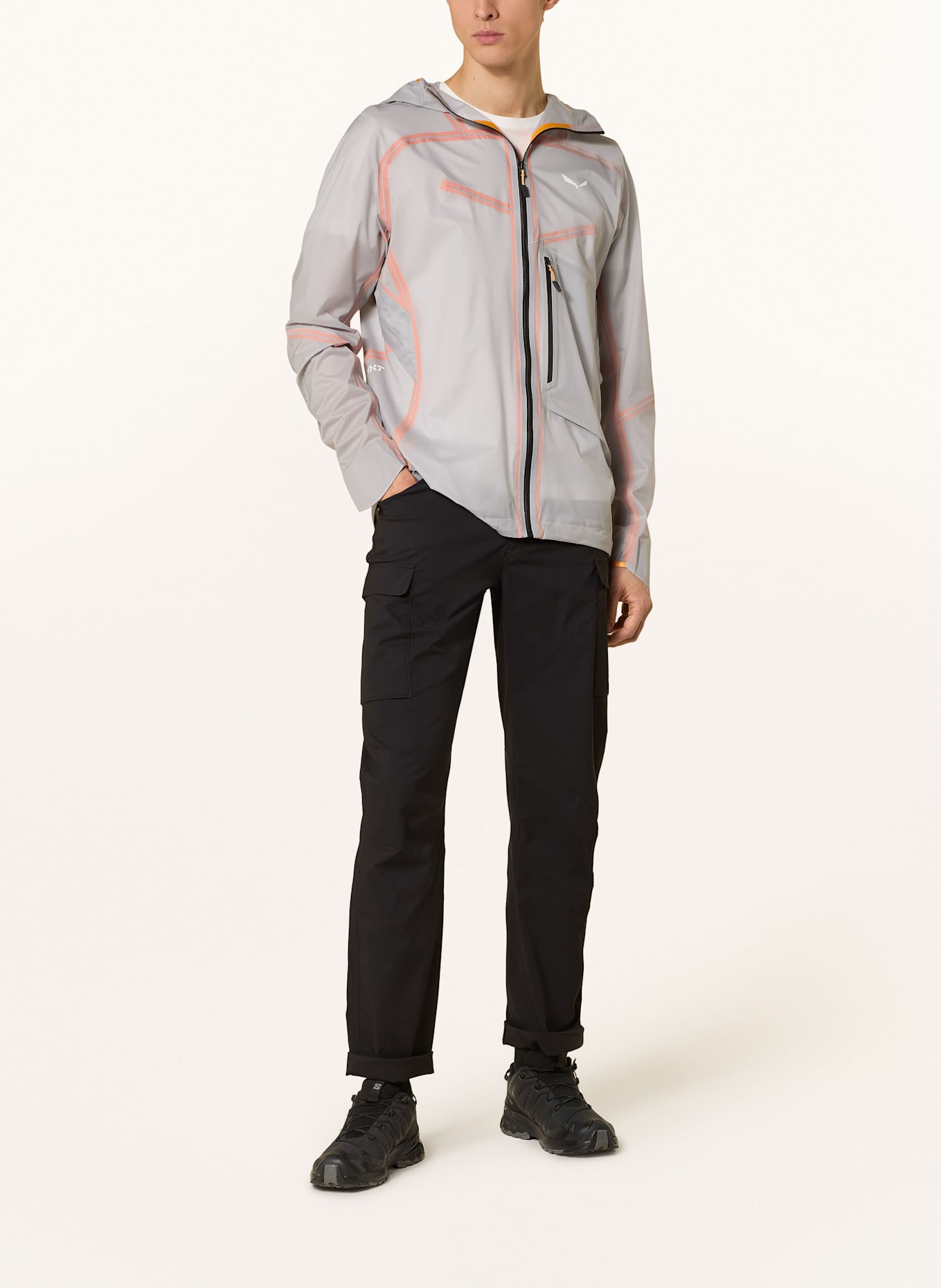 SALEWA Hardshell-Jacke NXT PTX 3L: HELLGRAU