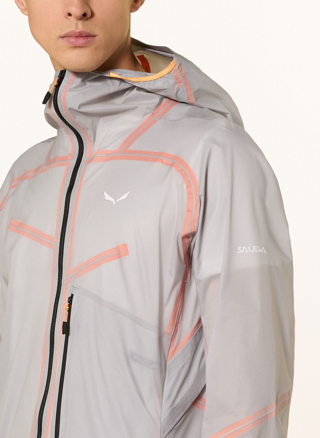 SALEWA Hardshell-Jacke NXT PTX 3L: HELLGRAU
