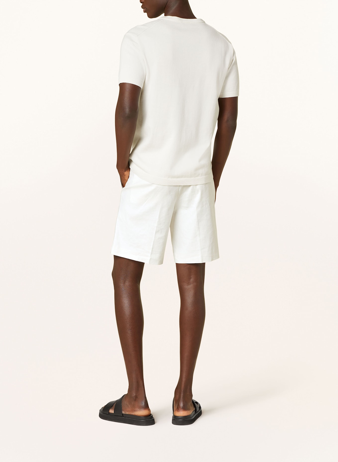 Calvin Klein Shorts mit Leinen: CREME