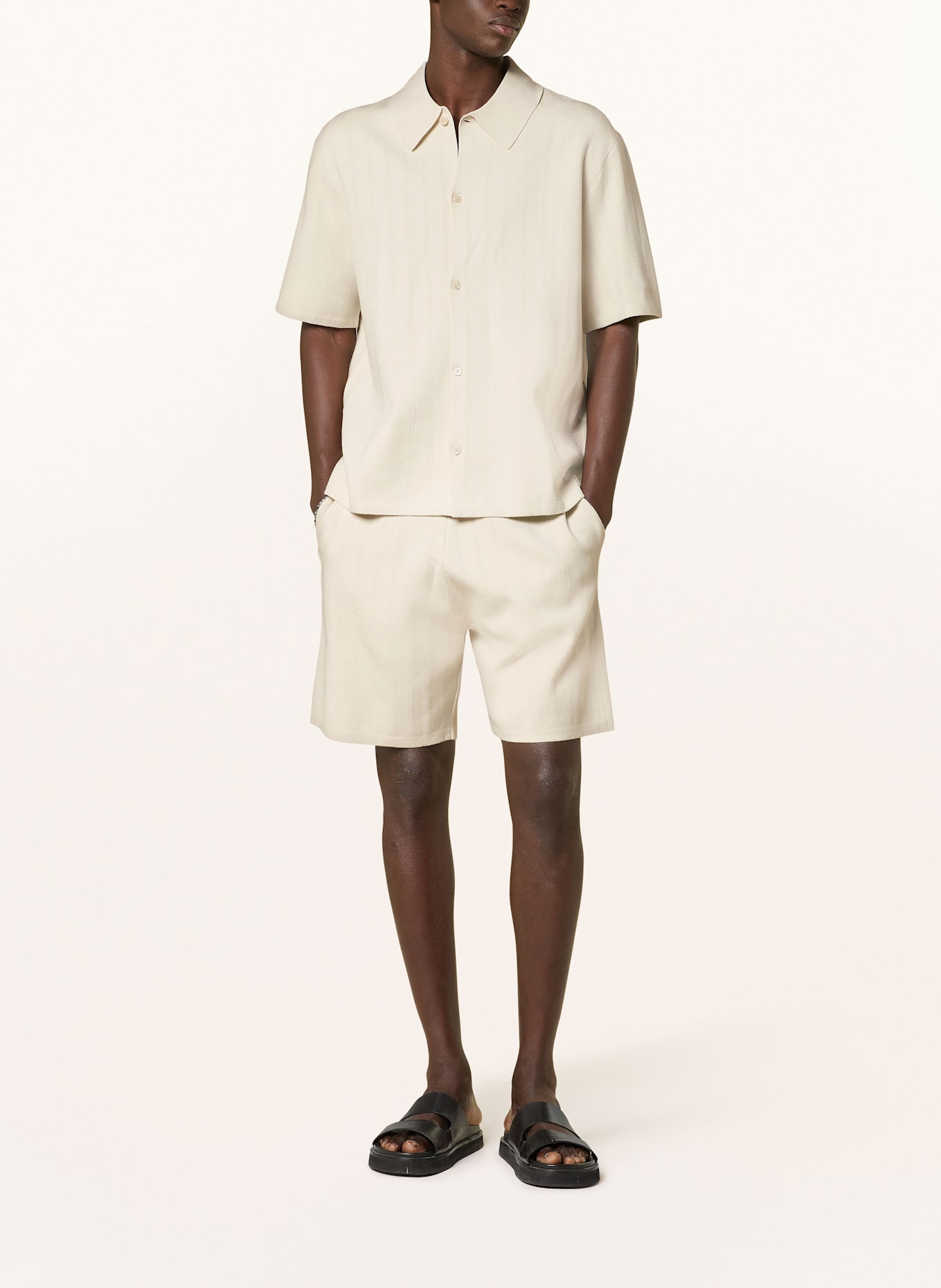Calvin Klein Strickshorts Regular Fit, Farbe: BEIGE (Bild 2)