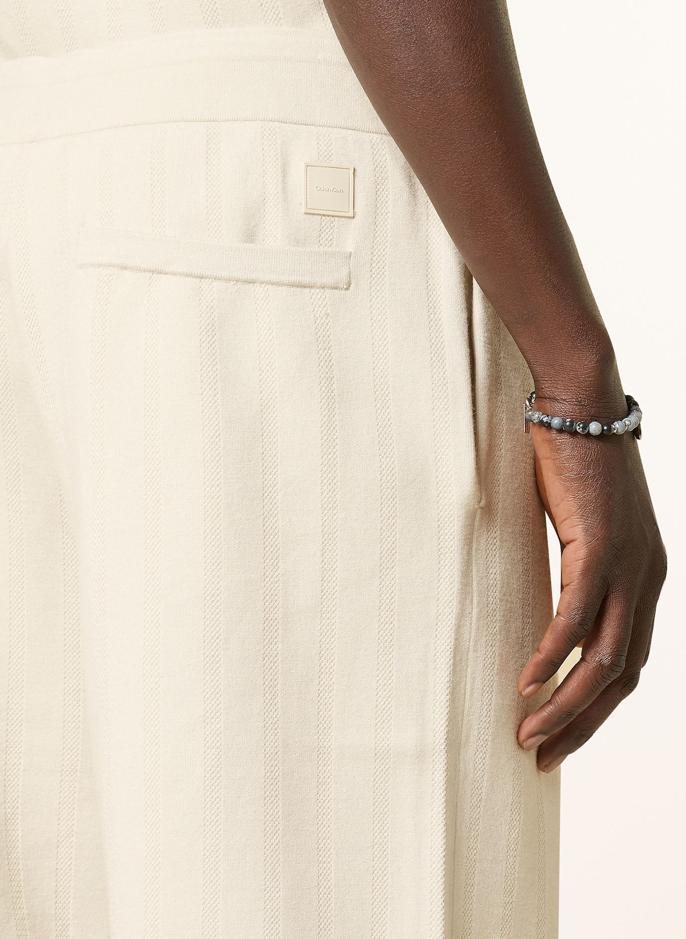 Calvin Klein Strickshorts Regular Fit, Farbe: BEIGE (Bild 6)