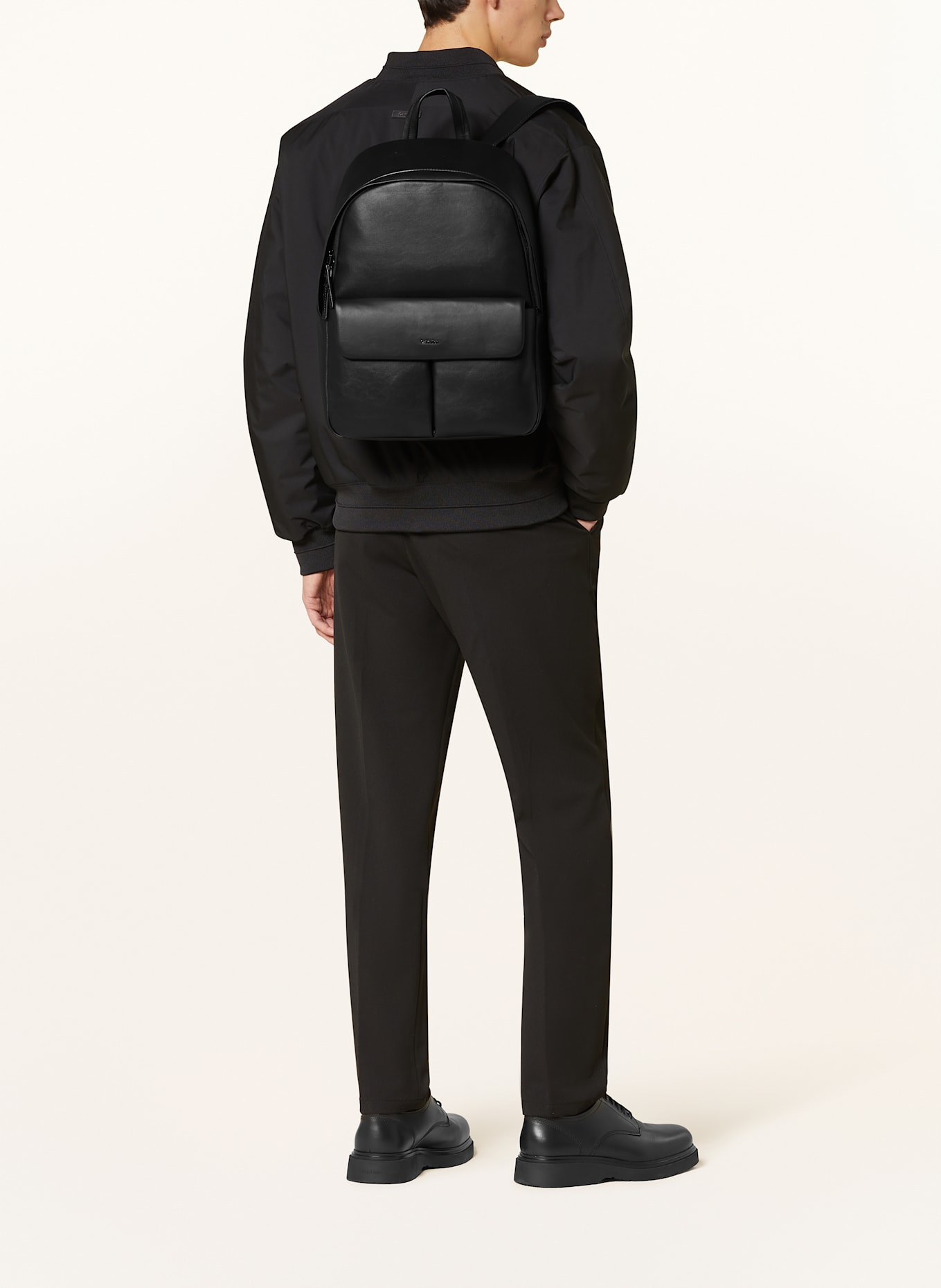 Calvin Klein Rucksack mit Laptop-Fach: SCHWARZ