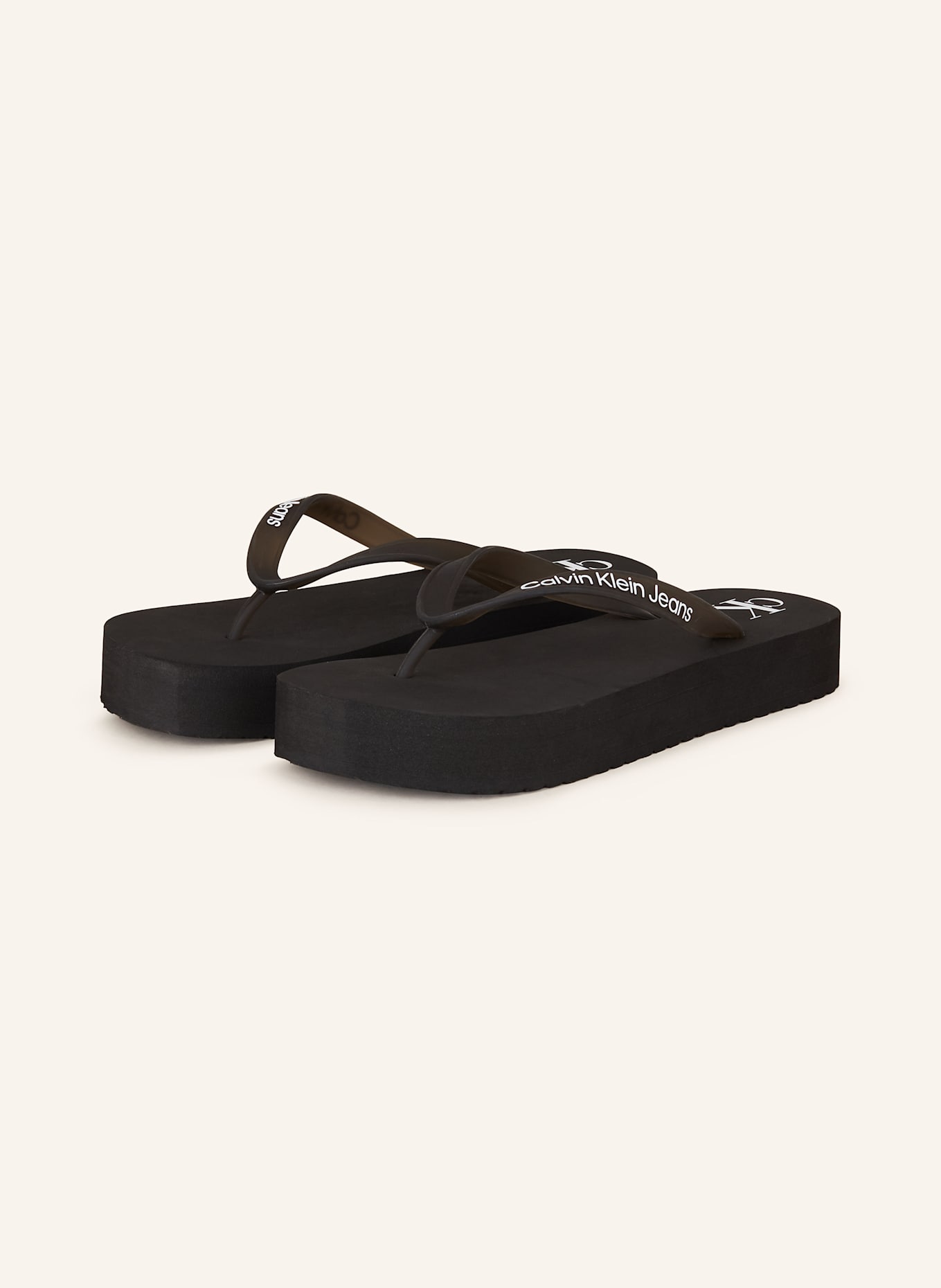 Calvin Klein Zehentrenner: SCHWARZ