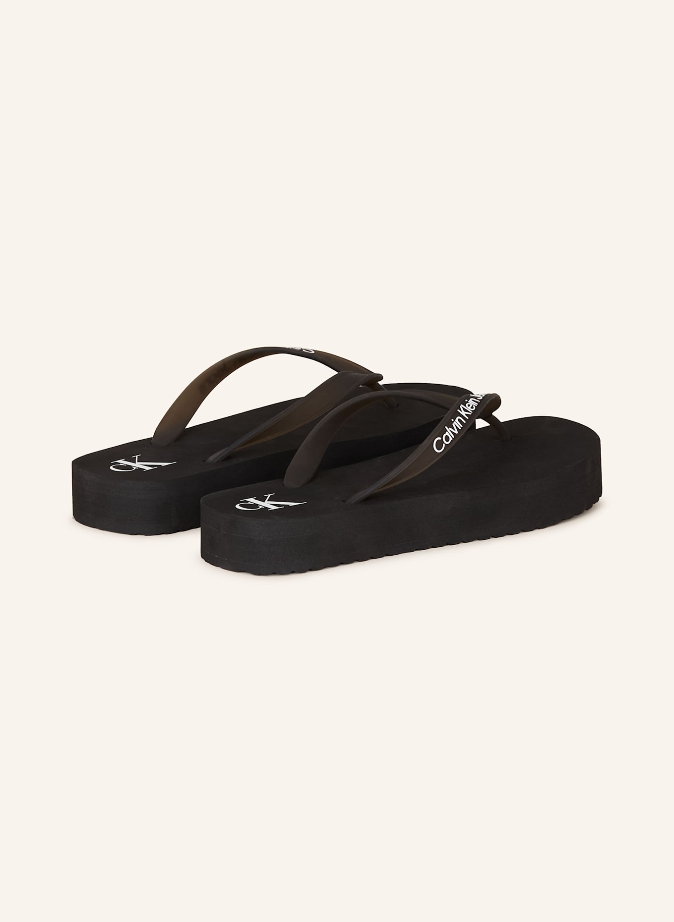 Calvin Klein Zehentrenner: SCHWARZ