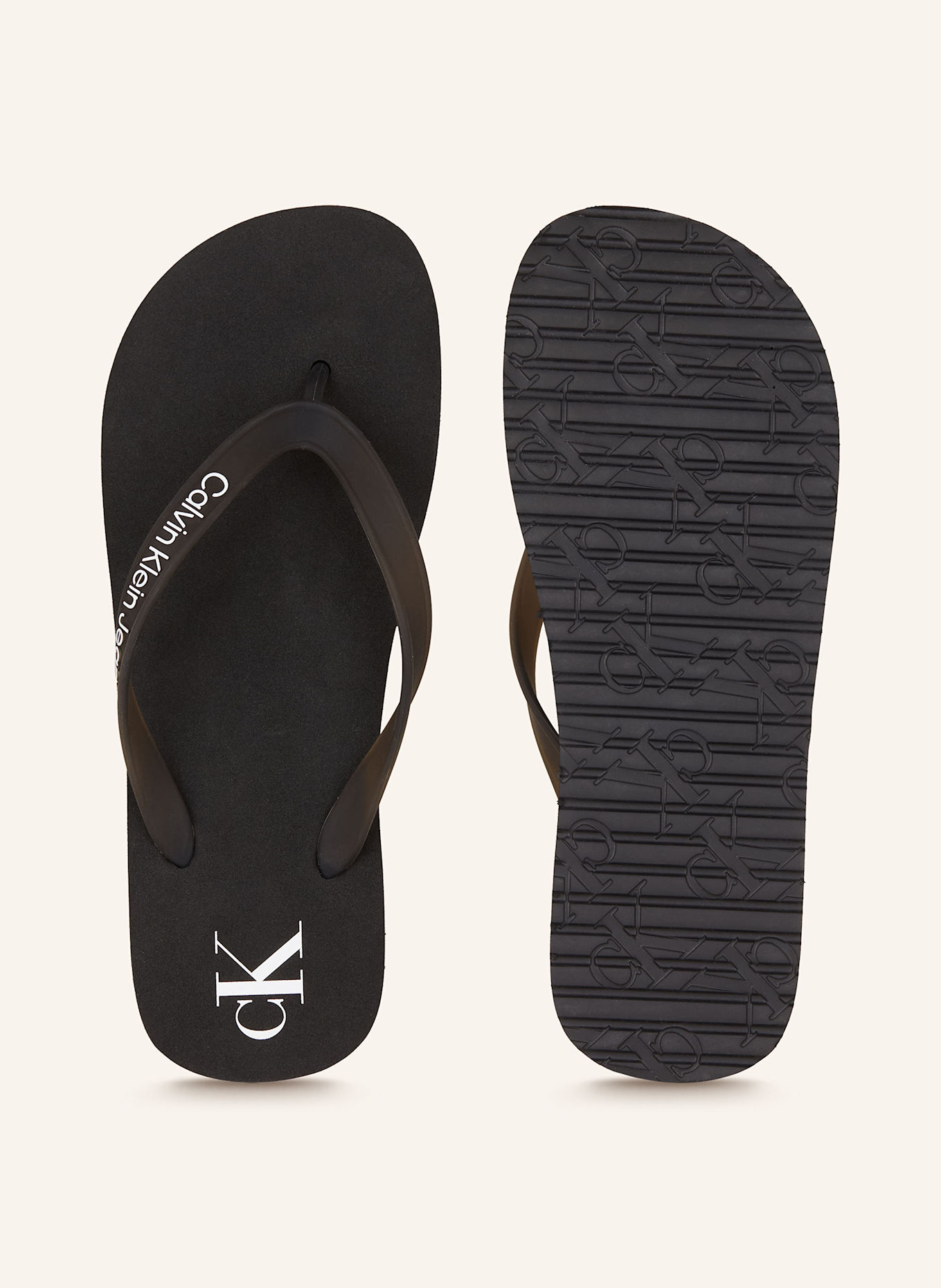 Calvin Klein Zehentrenner: SCHWARZ