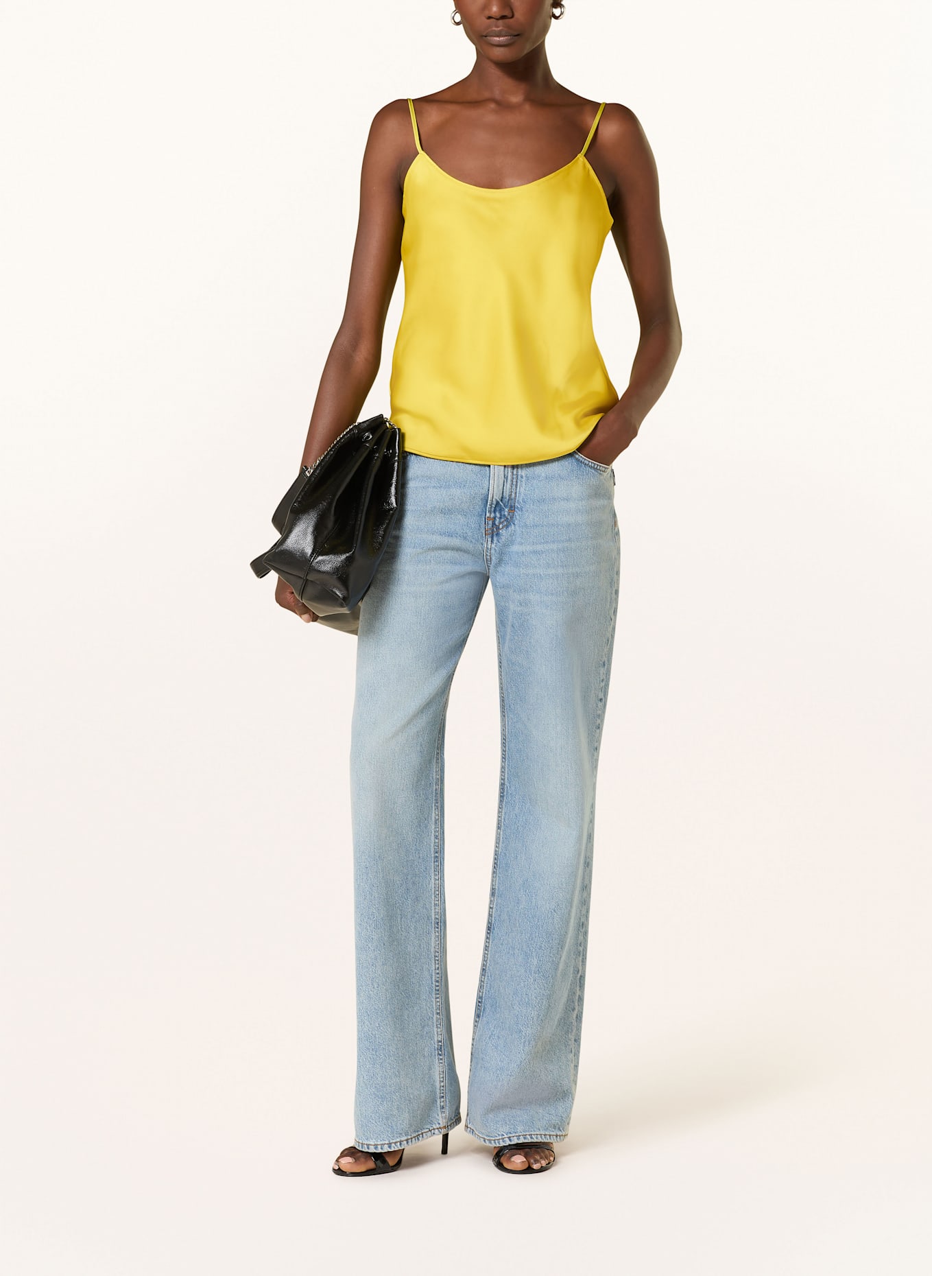 Calvin Klein Satintop: HELLGRÜN