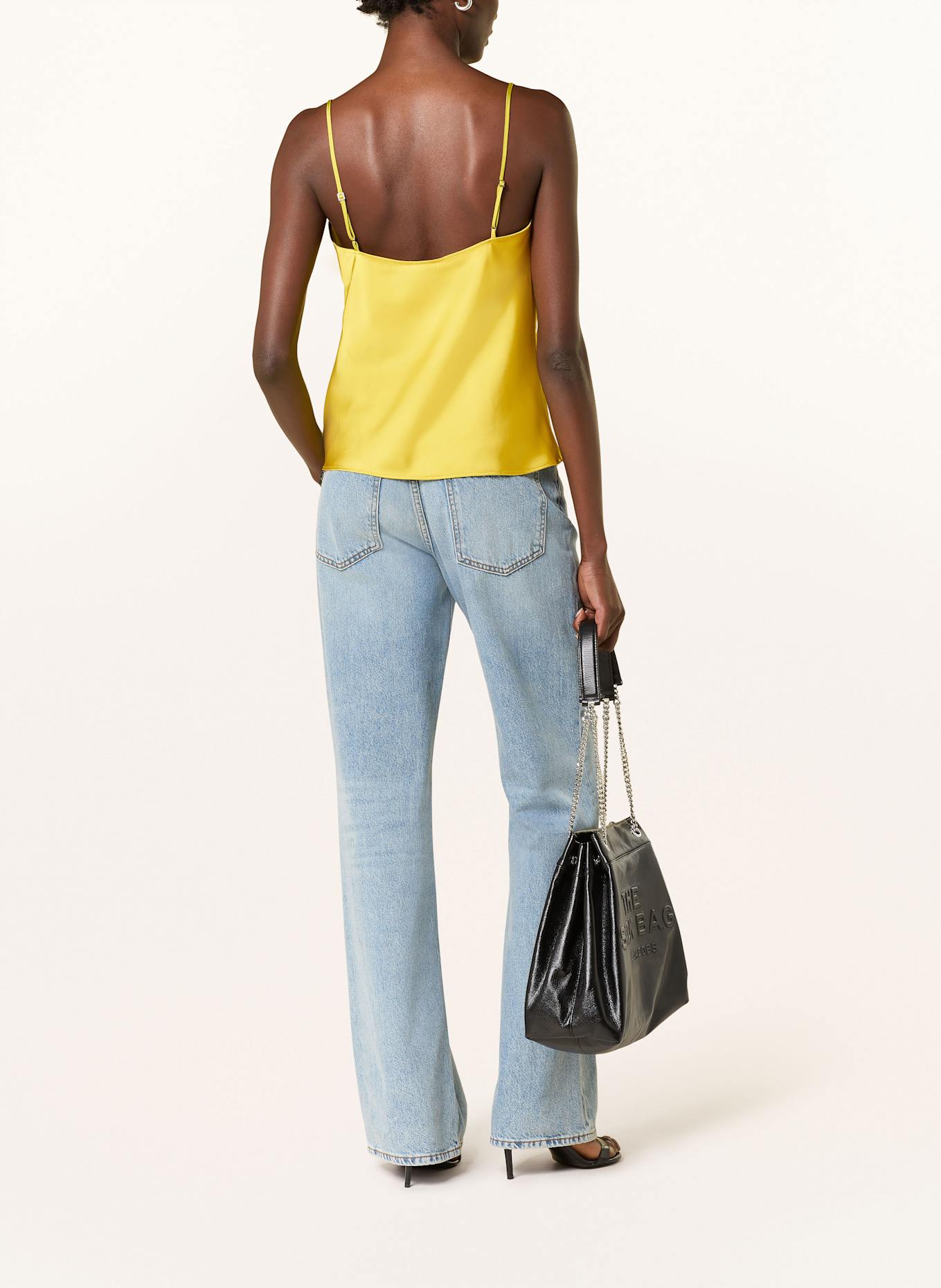 Calvin Klein Satintop: HELLGRÜN