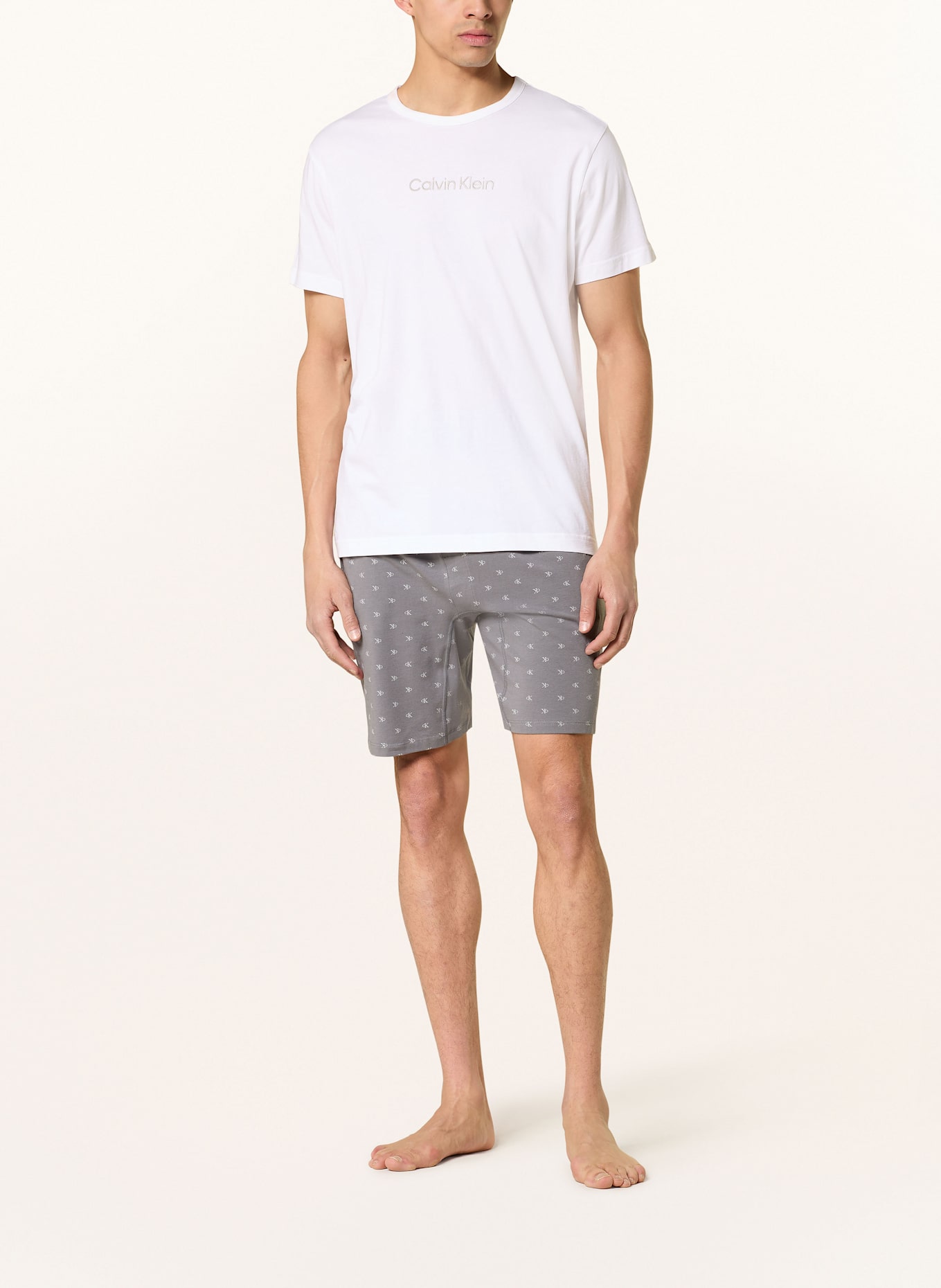 Calvin Klein Schlafshorts ICON COTTON STRETCH: GRAU