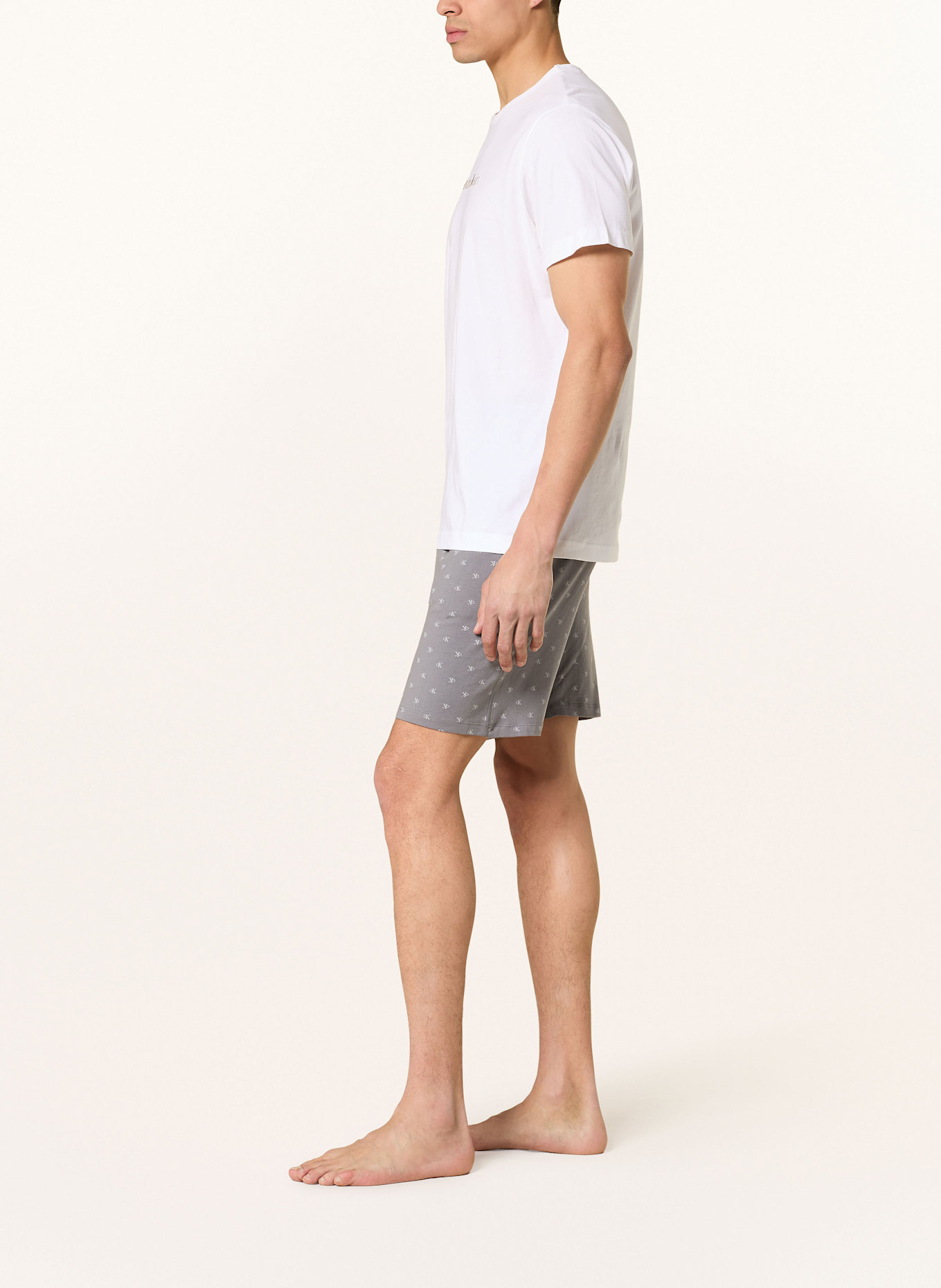 Calvin Klein Schlafshorts ICON COTTON STRETCH: GRAU
