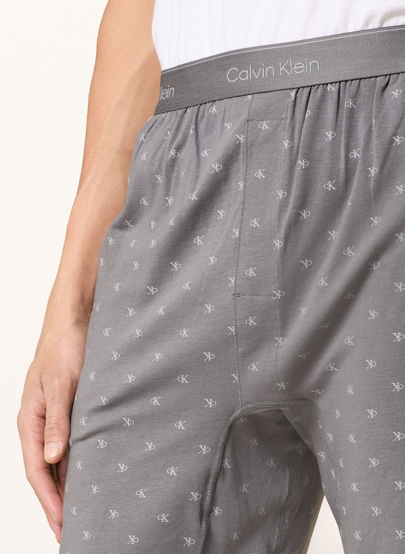 Calvin Klein Schlafshorts ICON COTTON STRETCH: GRAU