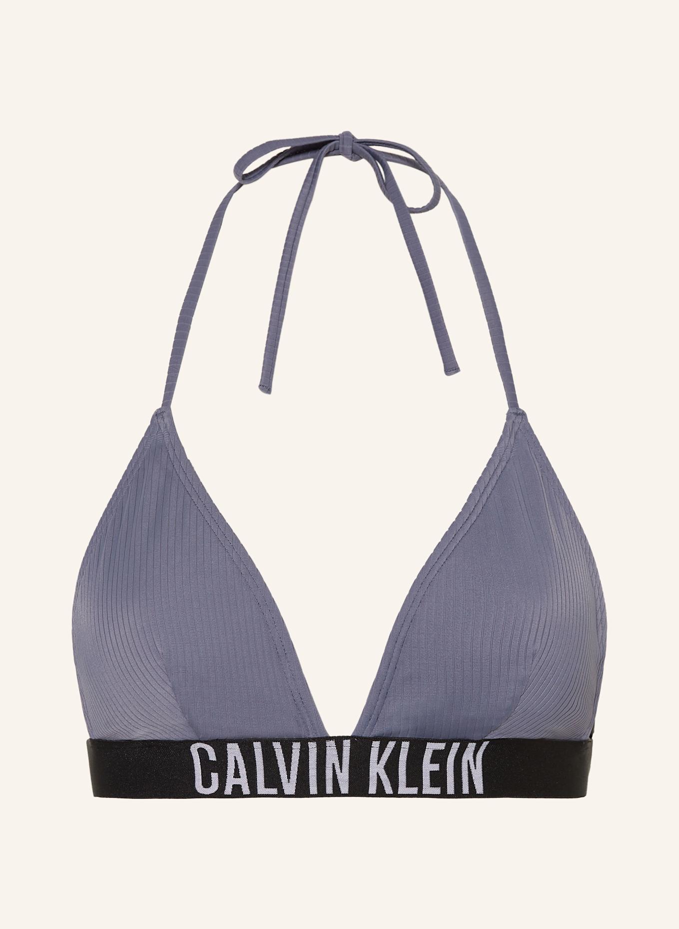 Calvin Klein Triangel-Bikini-Top INTENSE POWER, Farbe: BLAUGRAU (Bild 1)