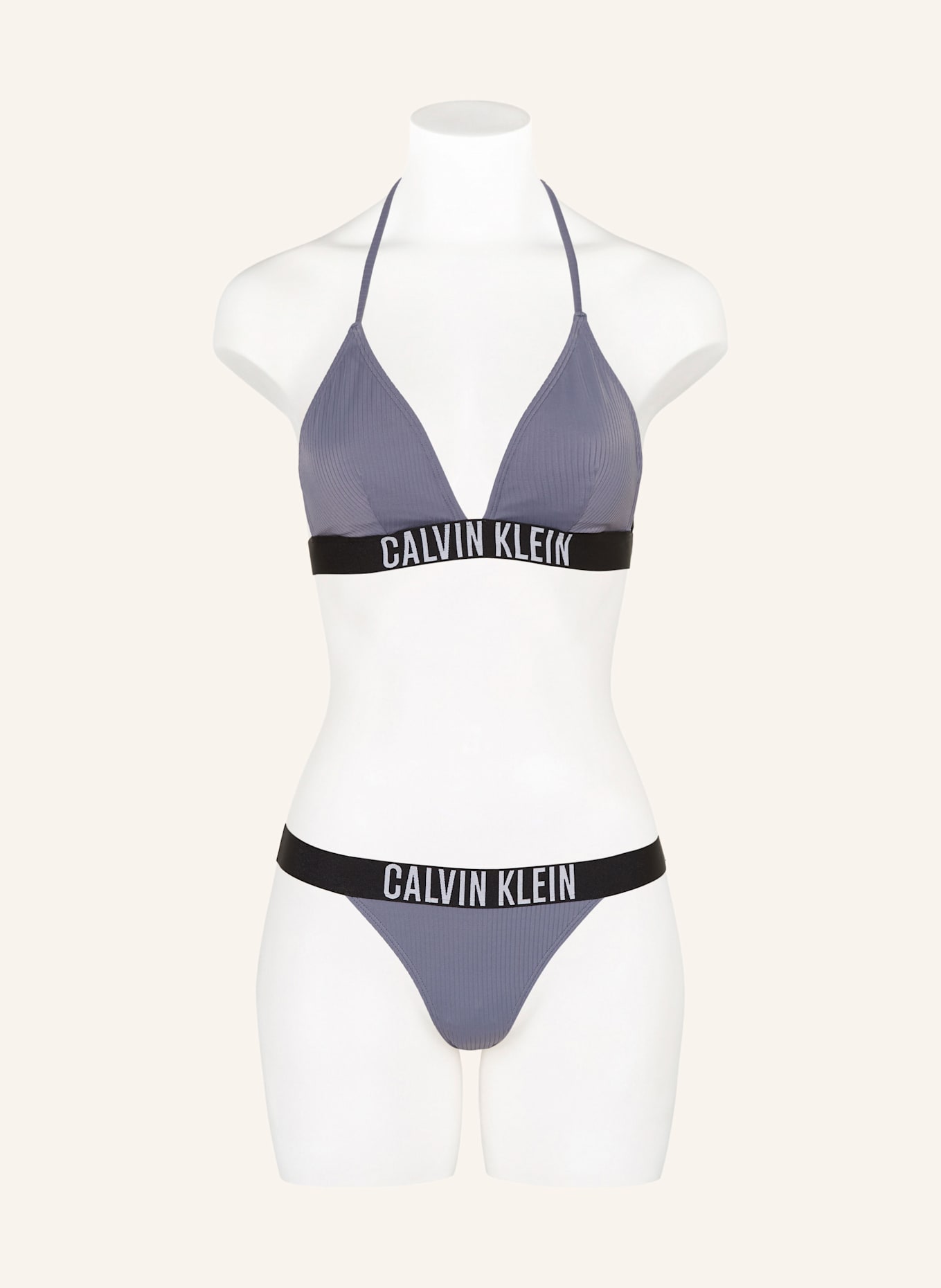 Calvin Klein Triangel-Bikini-Top INTENSE POWER, Farbe: BLAUGRAU (Bild 2)