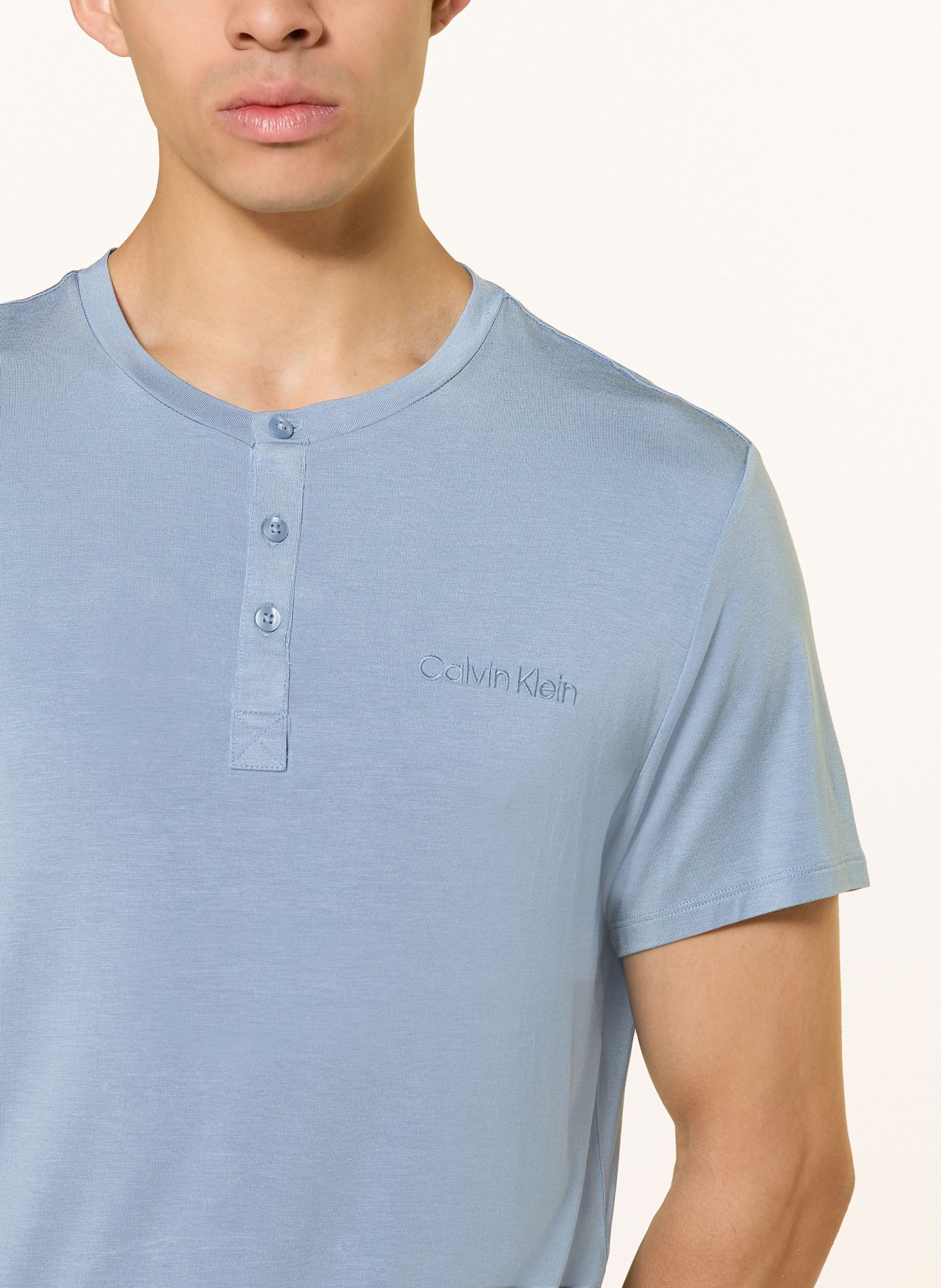 Calvin Klein Schlafshirt ULTRA SOFT MODAL: HELLBLAU