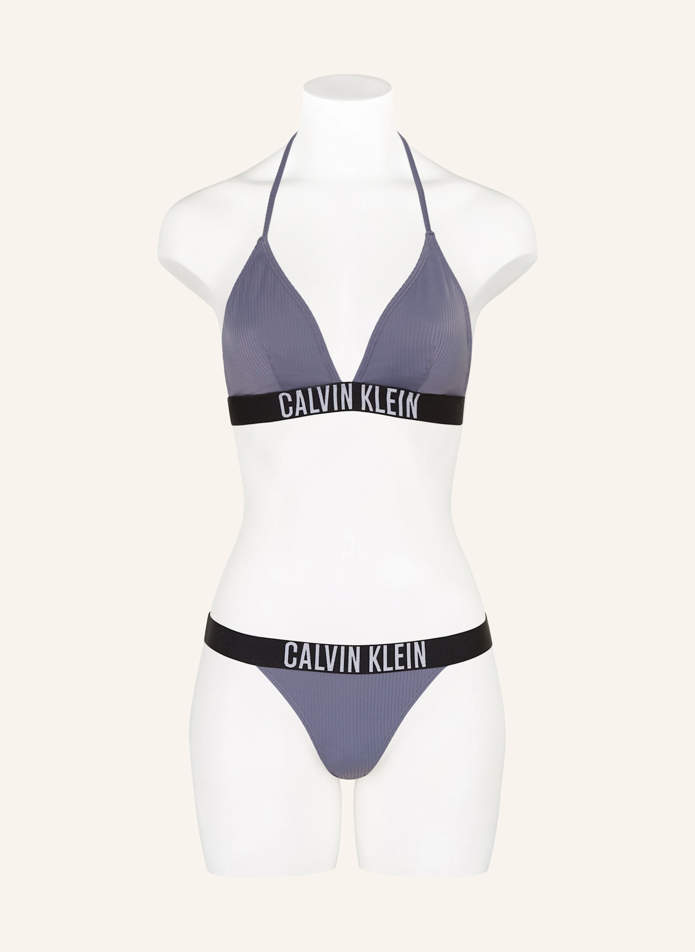 Calvin Klein Brazilian-Bikini-Hose INTENSE POWER, Farbe: BLAUGRAU (Bild 2)