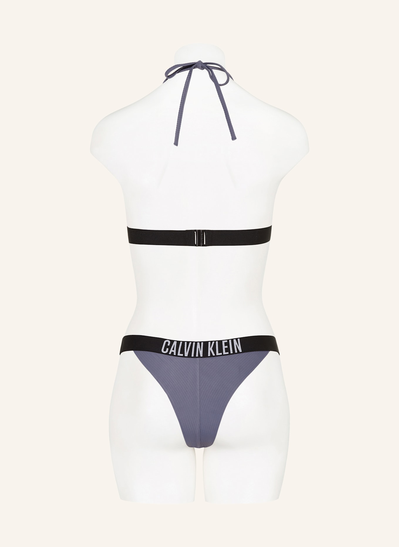 Calvin Klein Brazilian-Bikini-Hose INTENSE POWER, Farbe: BLAUGRAU (Bild 3)