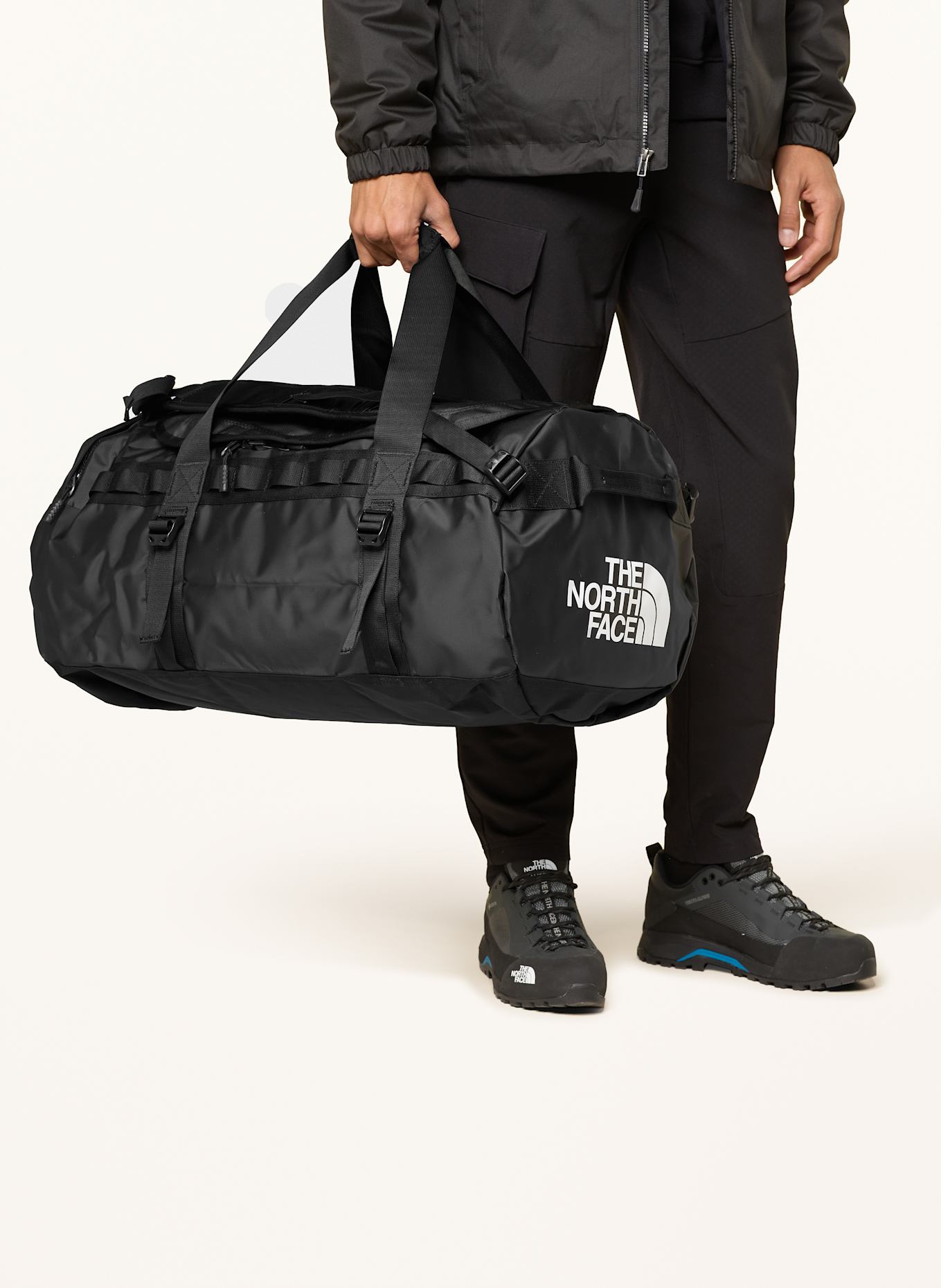 THE NORTH FACE Reisetasche BASE CAMP LARGE 95 l: SCHWARZ/ WEISS