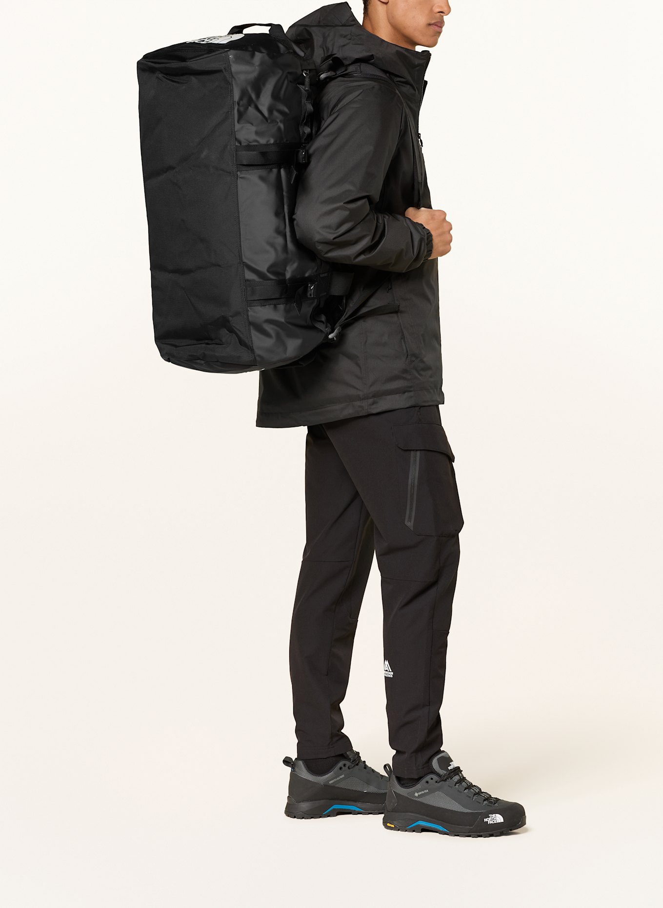 THE NORTH FACE Reisetasche BASE CAMP LARGE 95 l: SCHWARZ/ WEISS