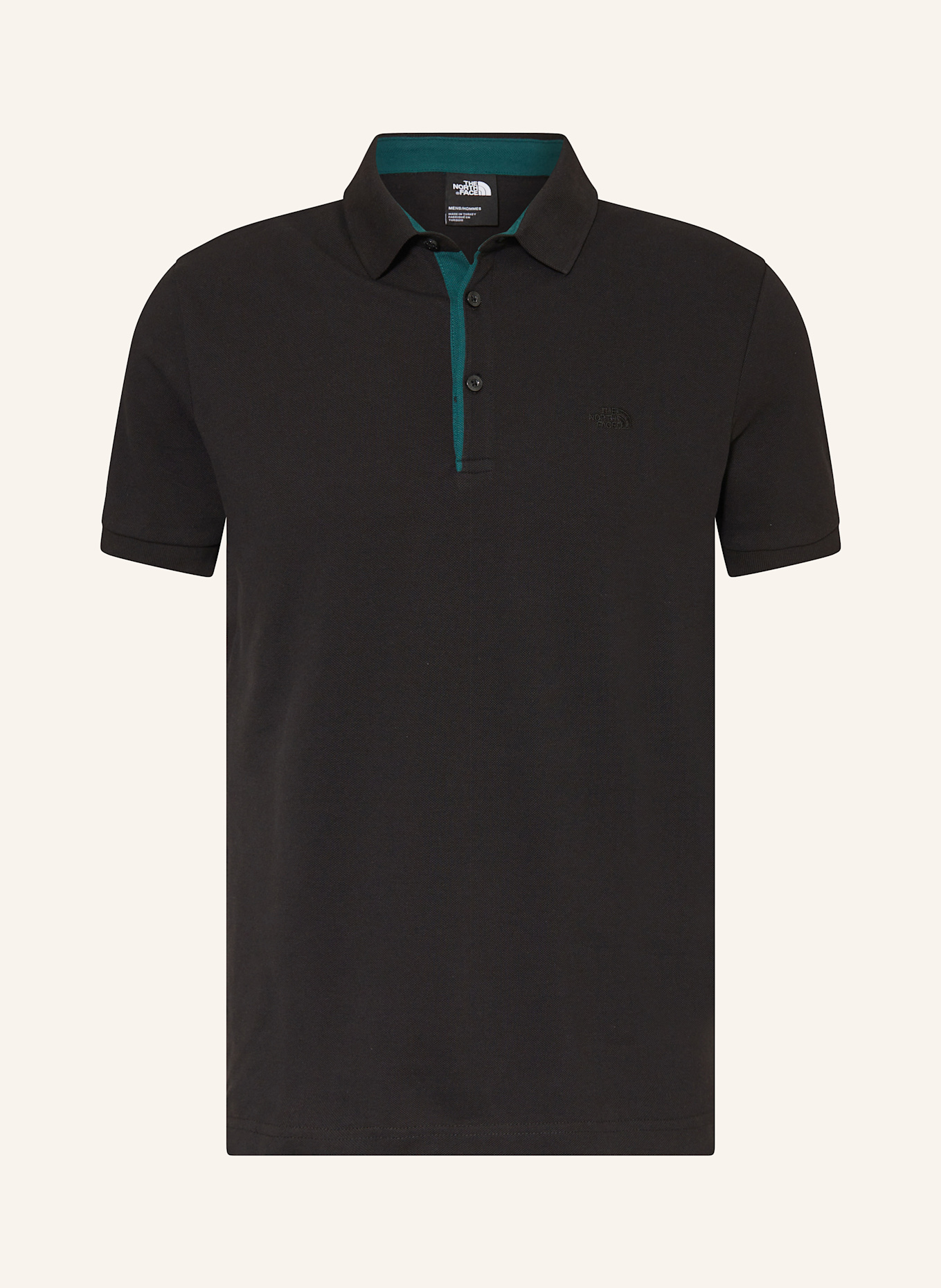 THE NORTH FACE Piqué-Poloshirt PREMIUM Slim Fitt: SCHWARZ