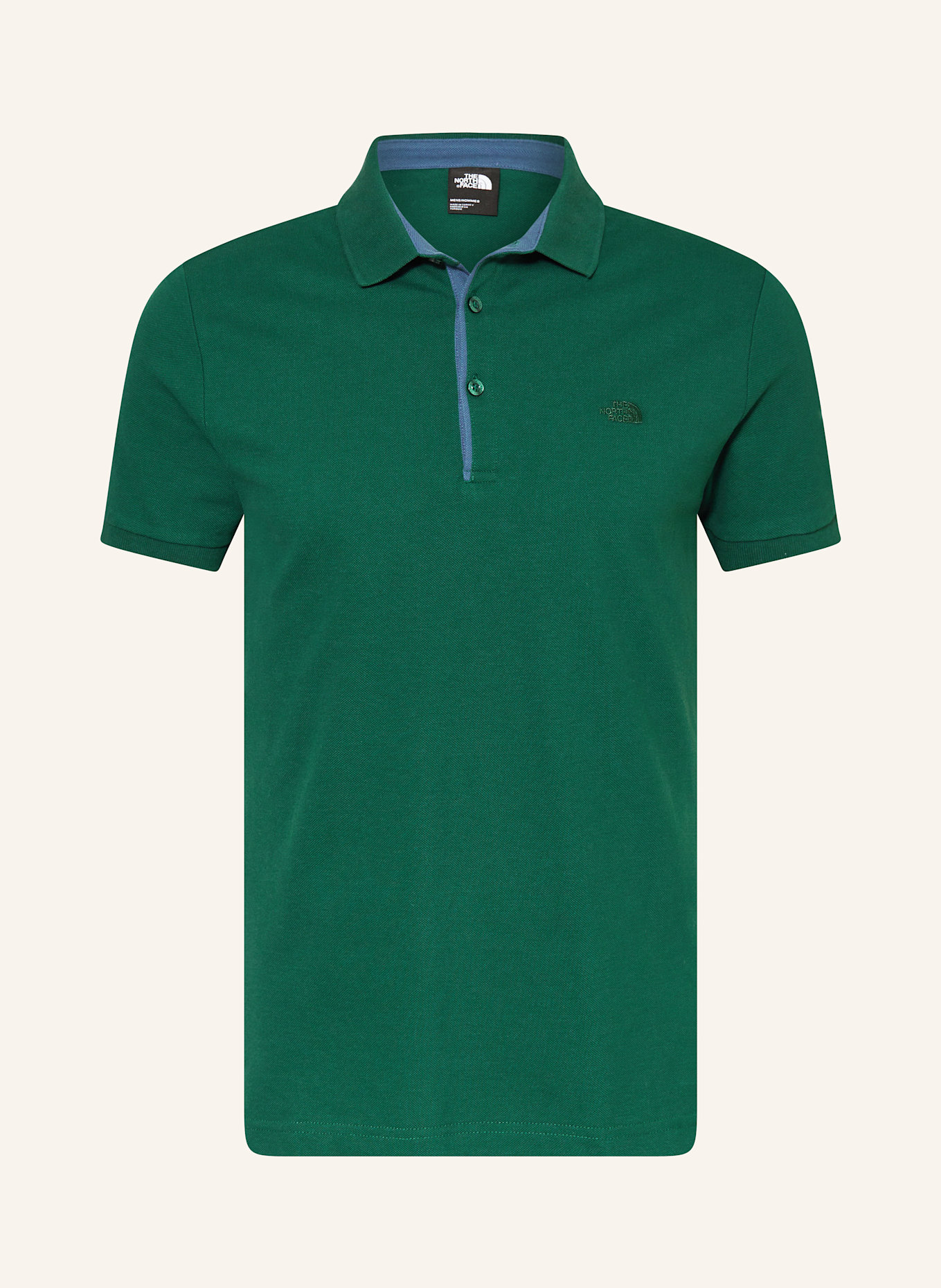 THE NORTH FACE Piqué-Poloshirt PREMIUM Slim Fitt: DUNKELGRÜN