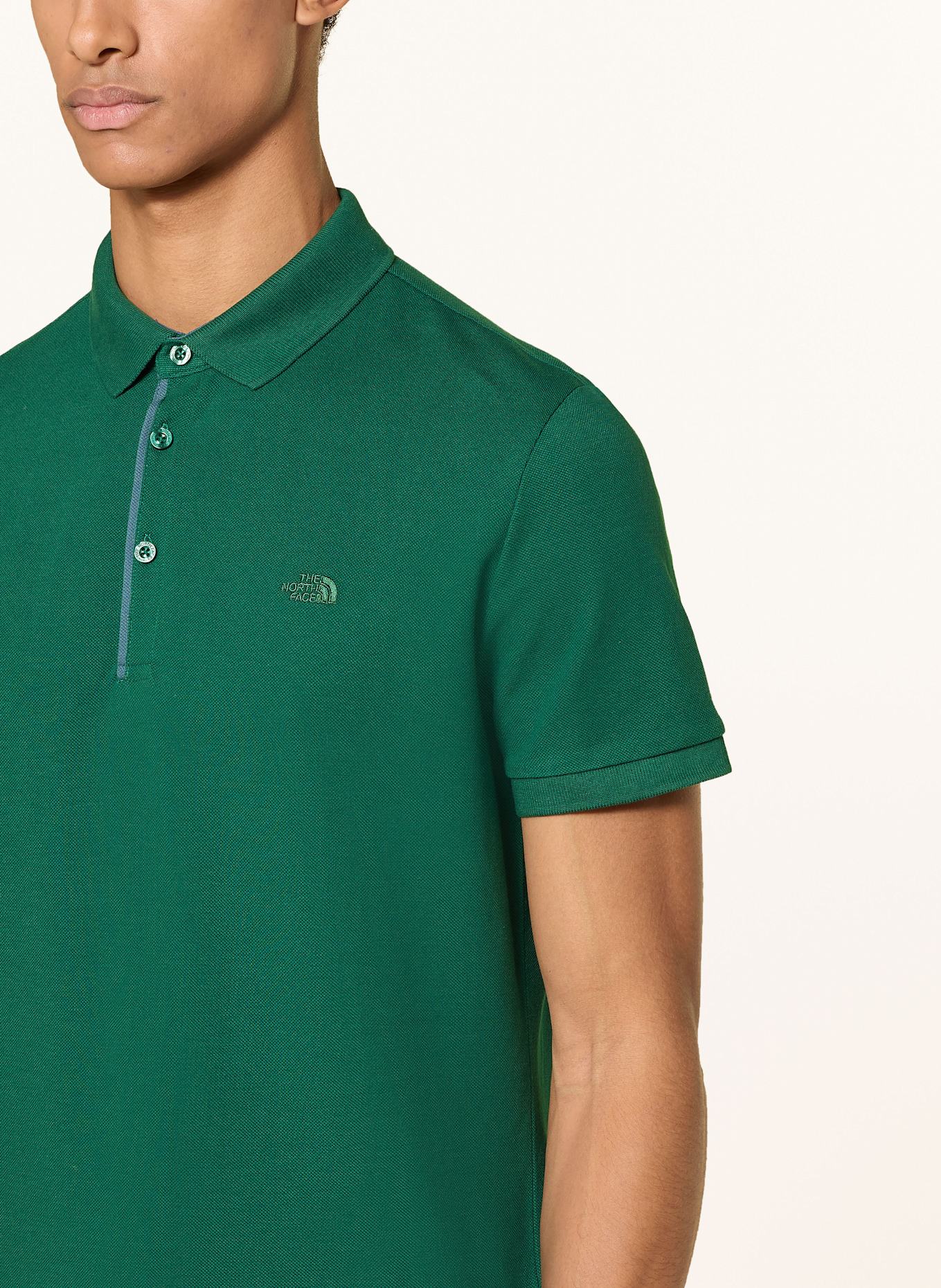 THE NORTH FACE Piqué-Poloshirt PREMIUM Slim Fitt: DUNKELGRÜN