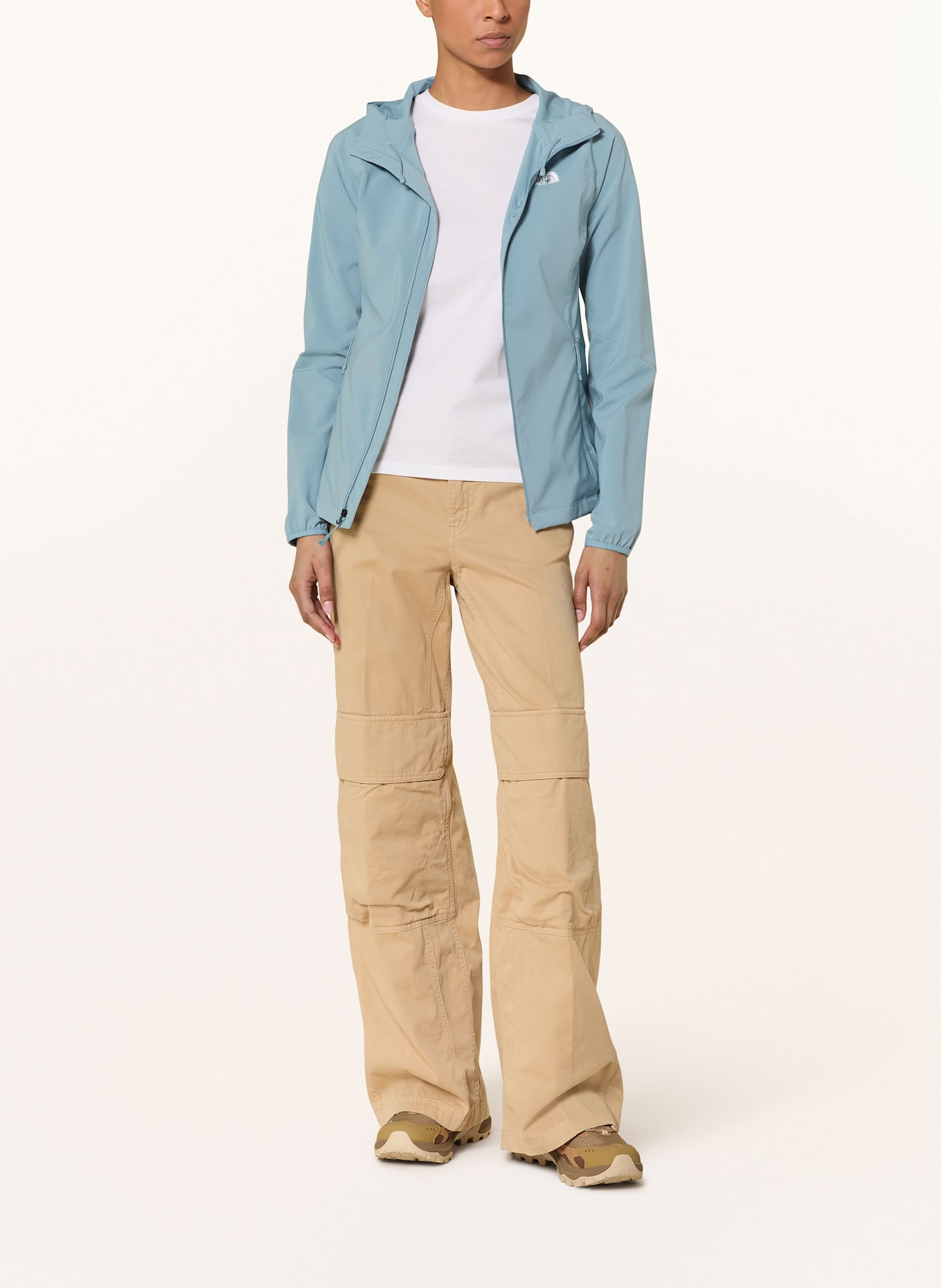 THE NORTH FACE Midlayer-Jacke NIMBLE HOODIE: BLAUGRAU