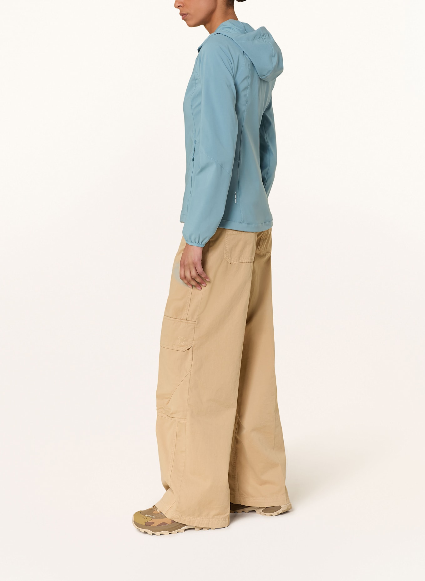 THE NORTH FACE Midlayer-Jacke NIMBLE HOODIE: BLAUGRAU