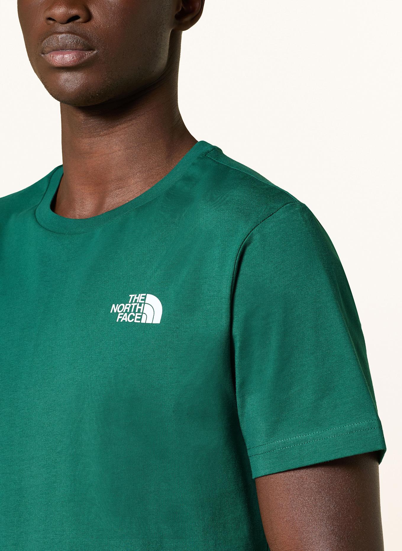 THE NORTH FACE Tričko: TMAVĚ ZELENÁ