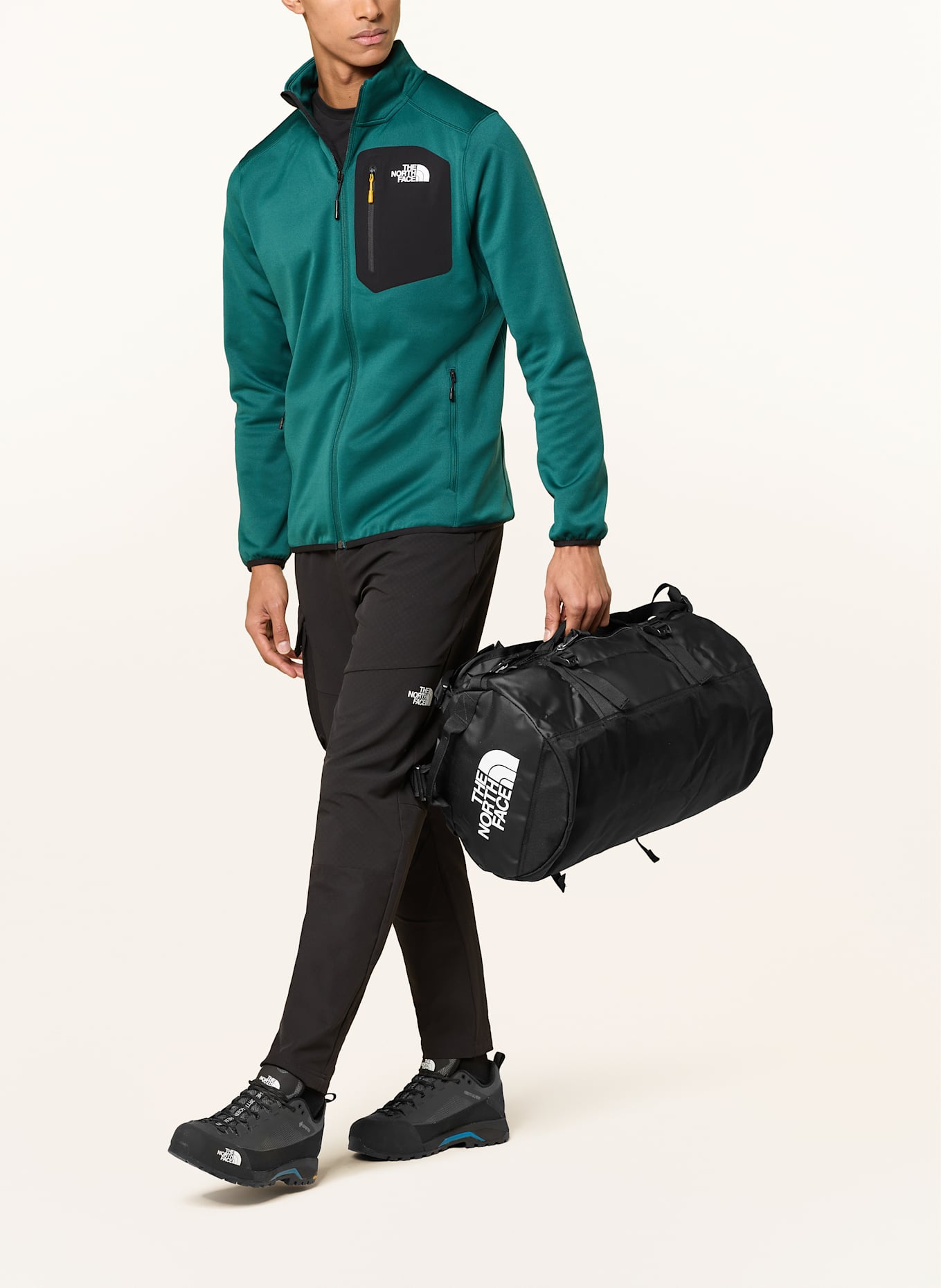 THE NORTH FACE Reisetasche BASE CAMP XS: SCHWARZ/ WEISS