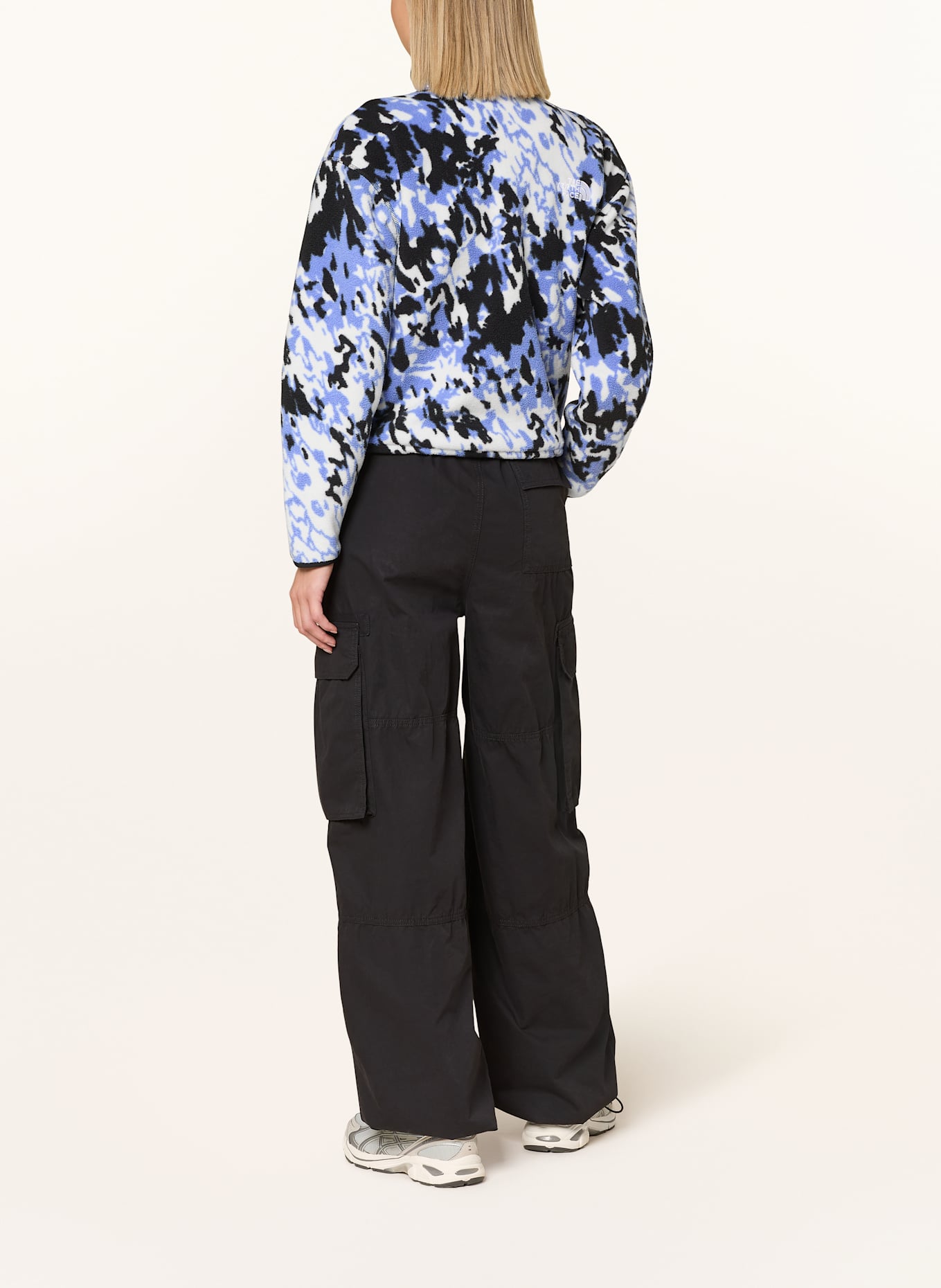 THE NORTH FACE Fleece-Troyer: SCHWARZ/ WEISS/ BLAU