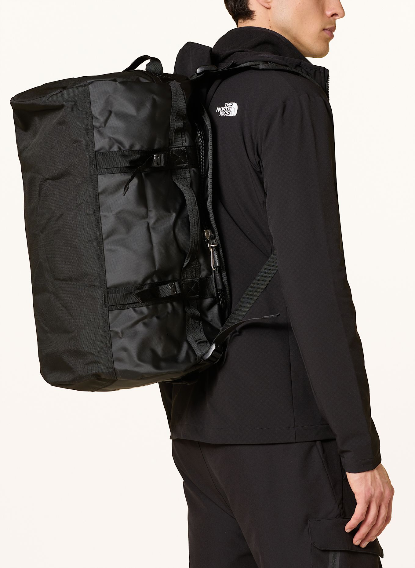 THE NORTH FACE Reisetasche BASE CAMP SMALL 50 l: SCHWARZ/ GRAU