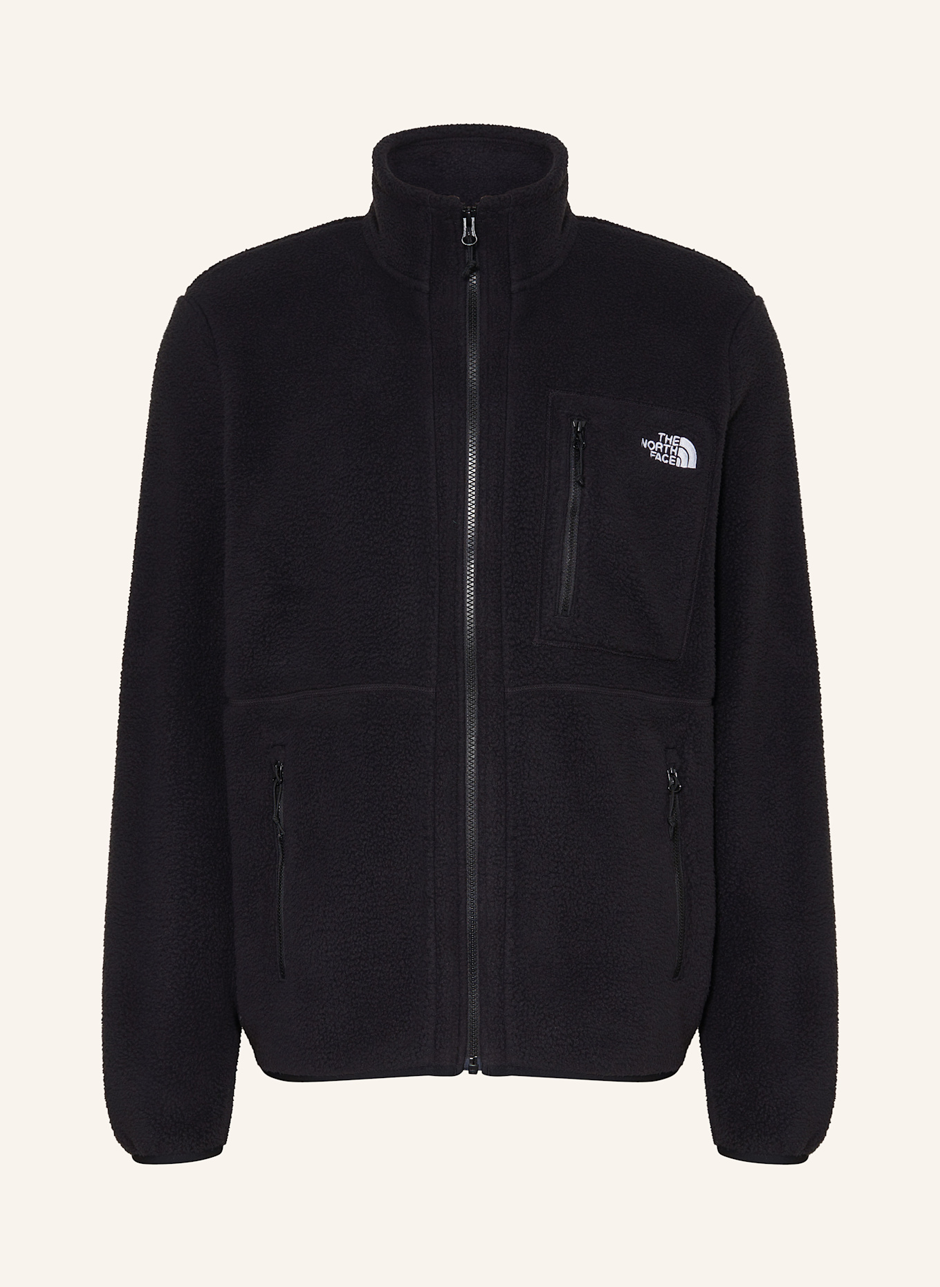 THE NORTH FACE YUMIORI fleece printed jacket: BLACK