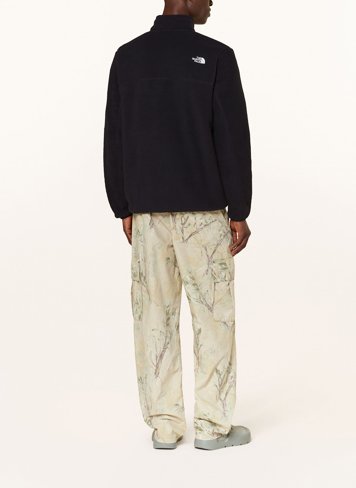 THE NORTH FACE YUMIORI fleece printed jacket: BLACK
