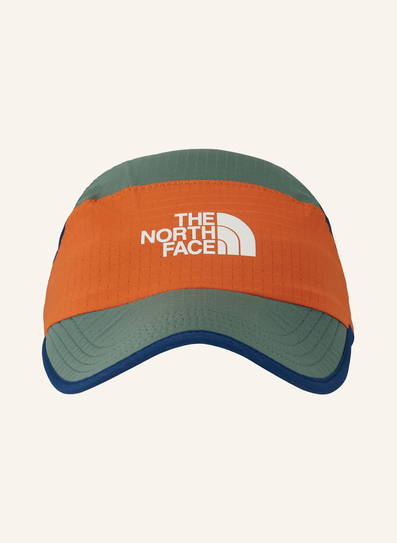 THE NORTH FACE Cap SUMMER LT RUN: GRÜN/ DUNKELORANGE/ DUNKELBLAU