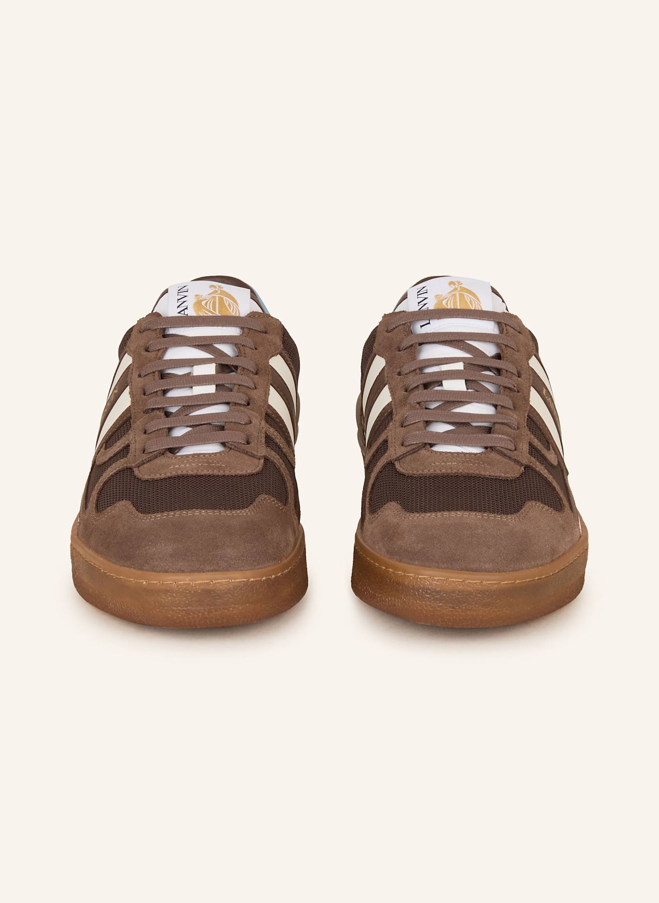 LANVIN Sneakers CLAY: DARK BROWN / WHITE