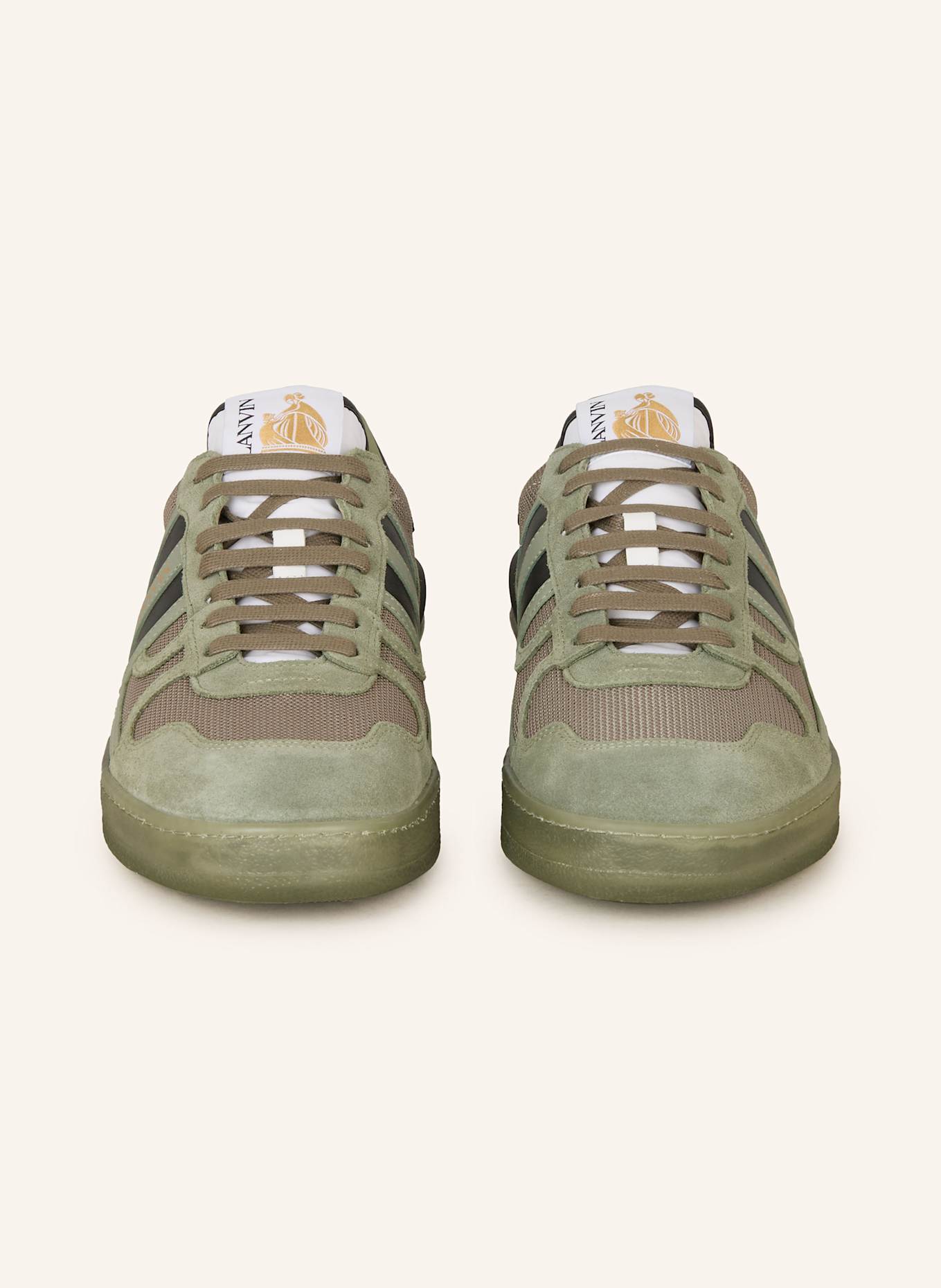 LANVIN Sneaker CLAY: GRÜN / SCHWARZ