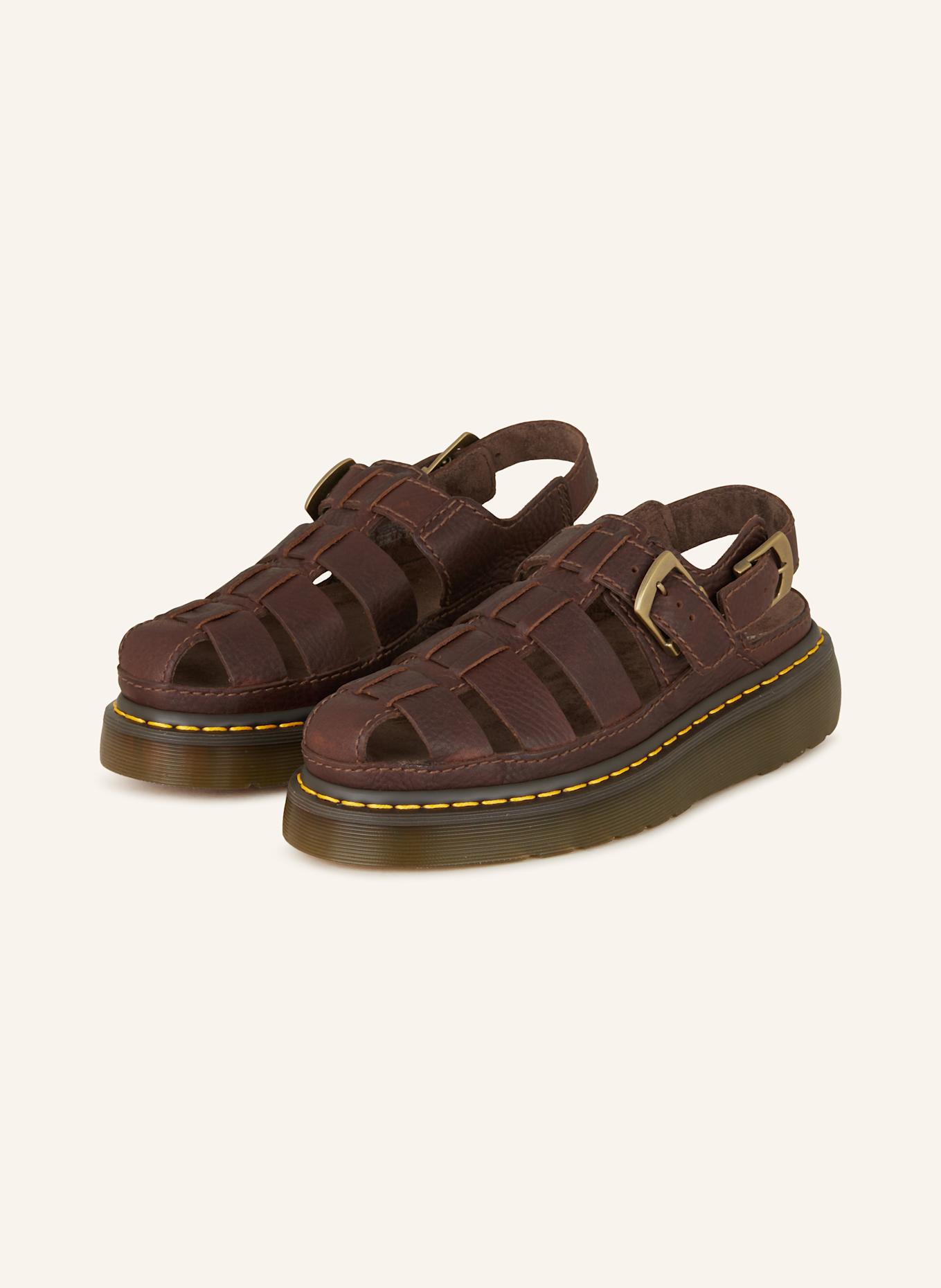 Dr. Martens Platform sandals WRENLIE: Dark Brown Grizzly