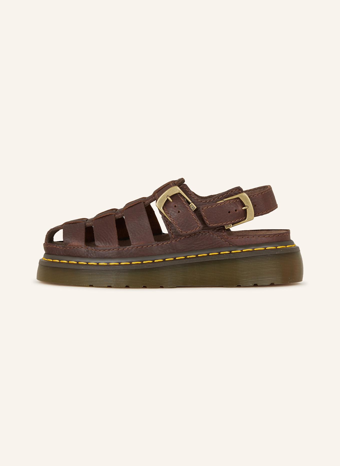 Dr. Martens Platform sandals WRENLIE: Dark Brown Grizzly