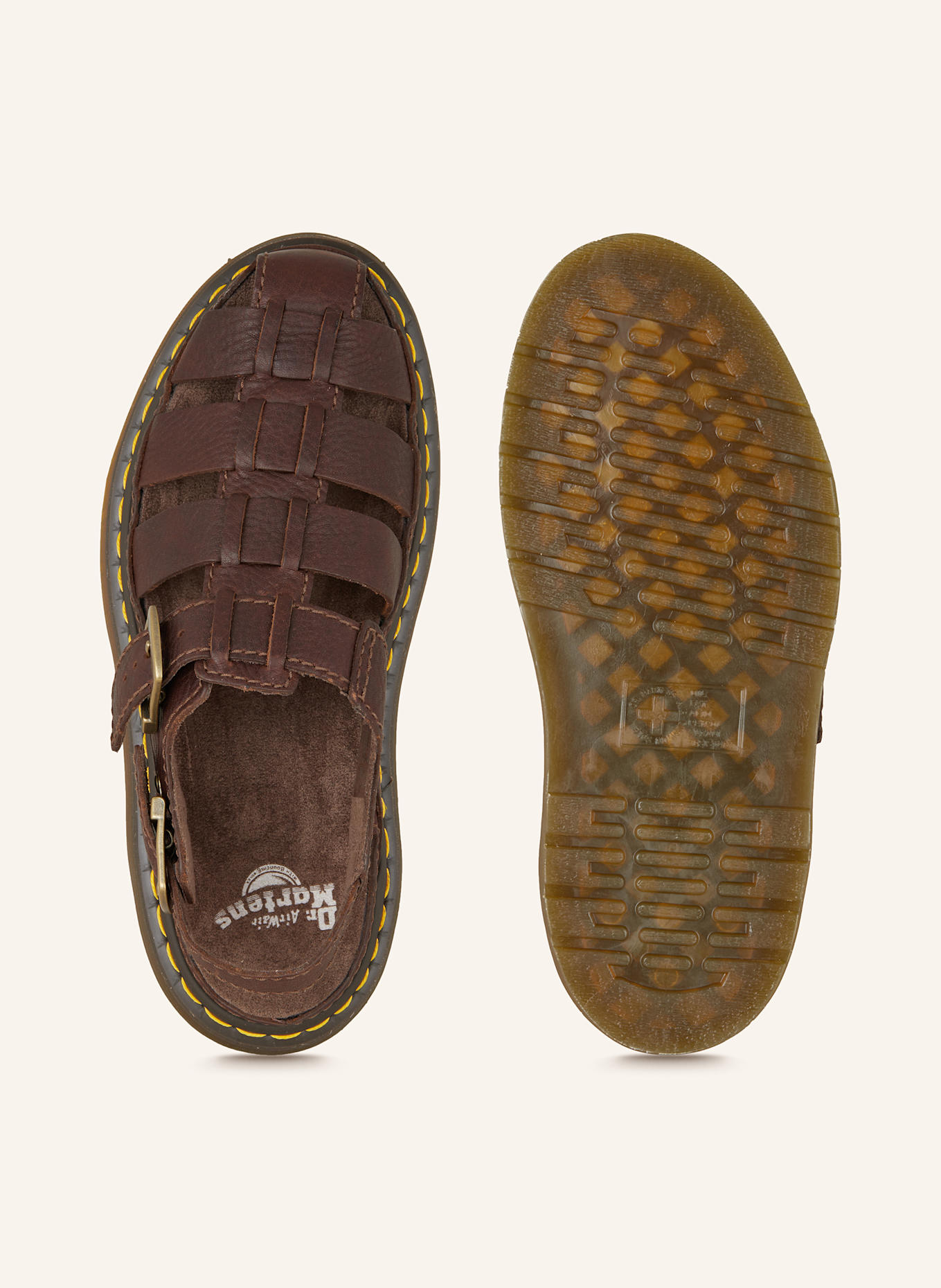 Dr. Martens Platform sandals WRENLIE: Dark Brown Grizzly