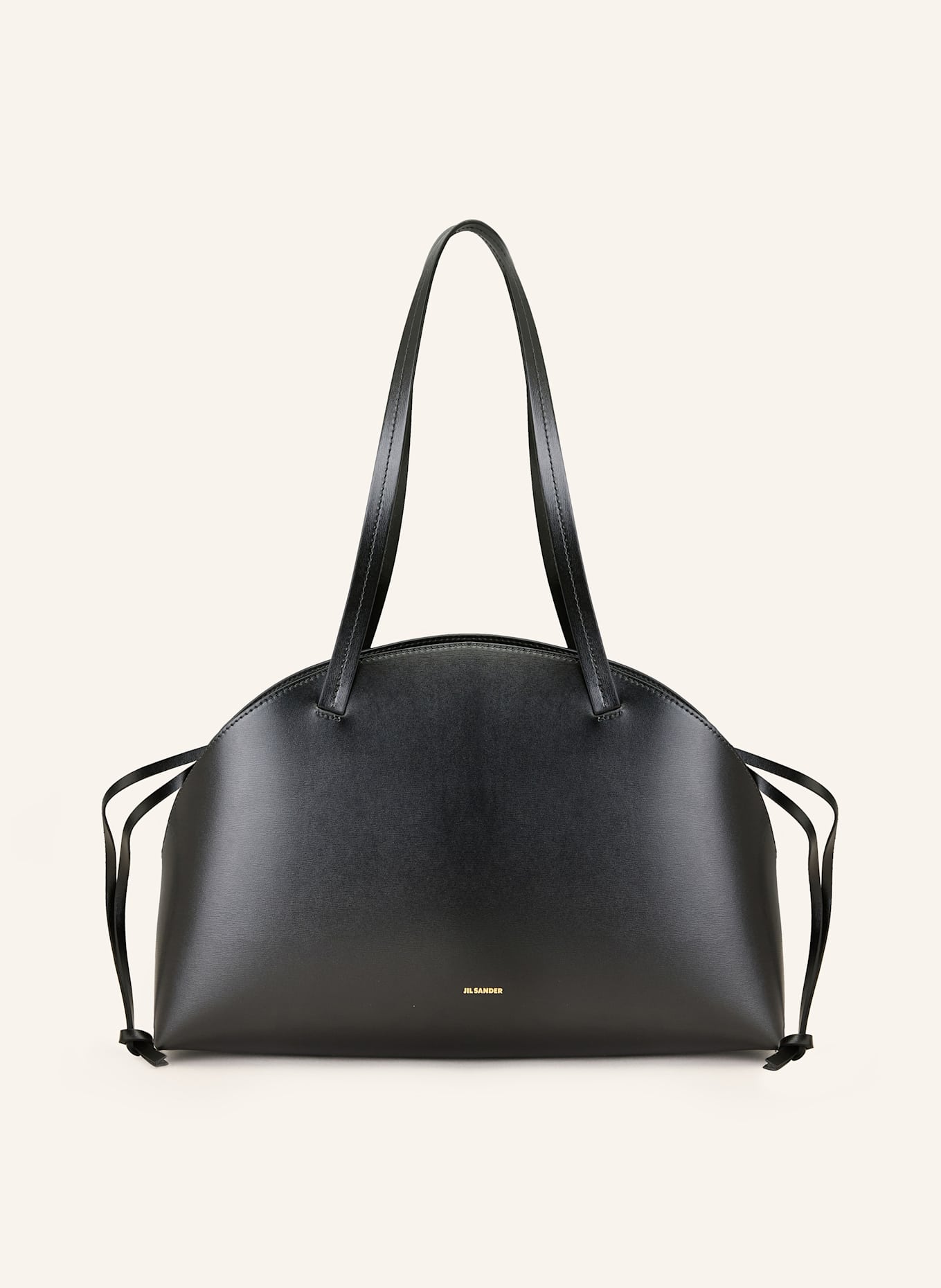 JIL SANDER Schultertasche CURVE MEDIUM: SCHWARZ