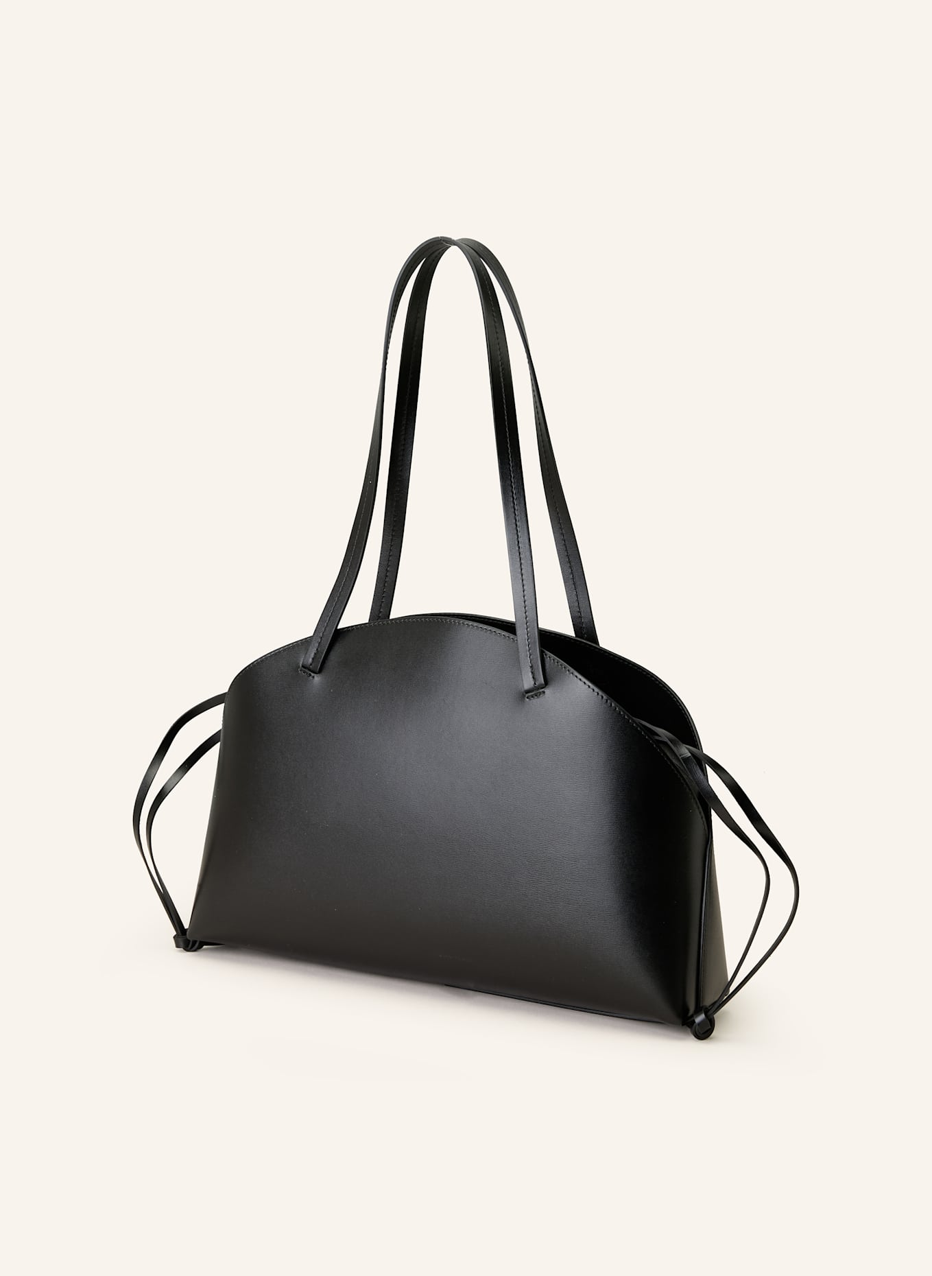 JIL SANDER Schultertasche CURVE MEDIUM: SCHWARZ
