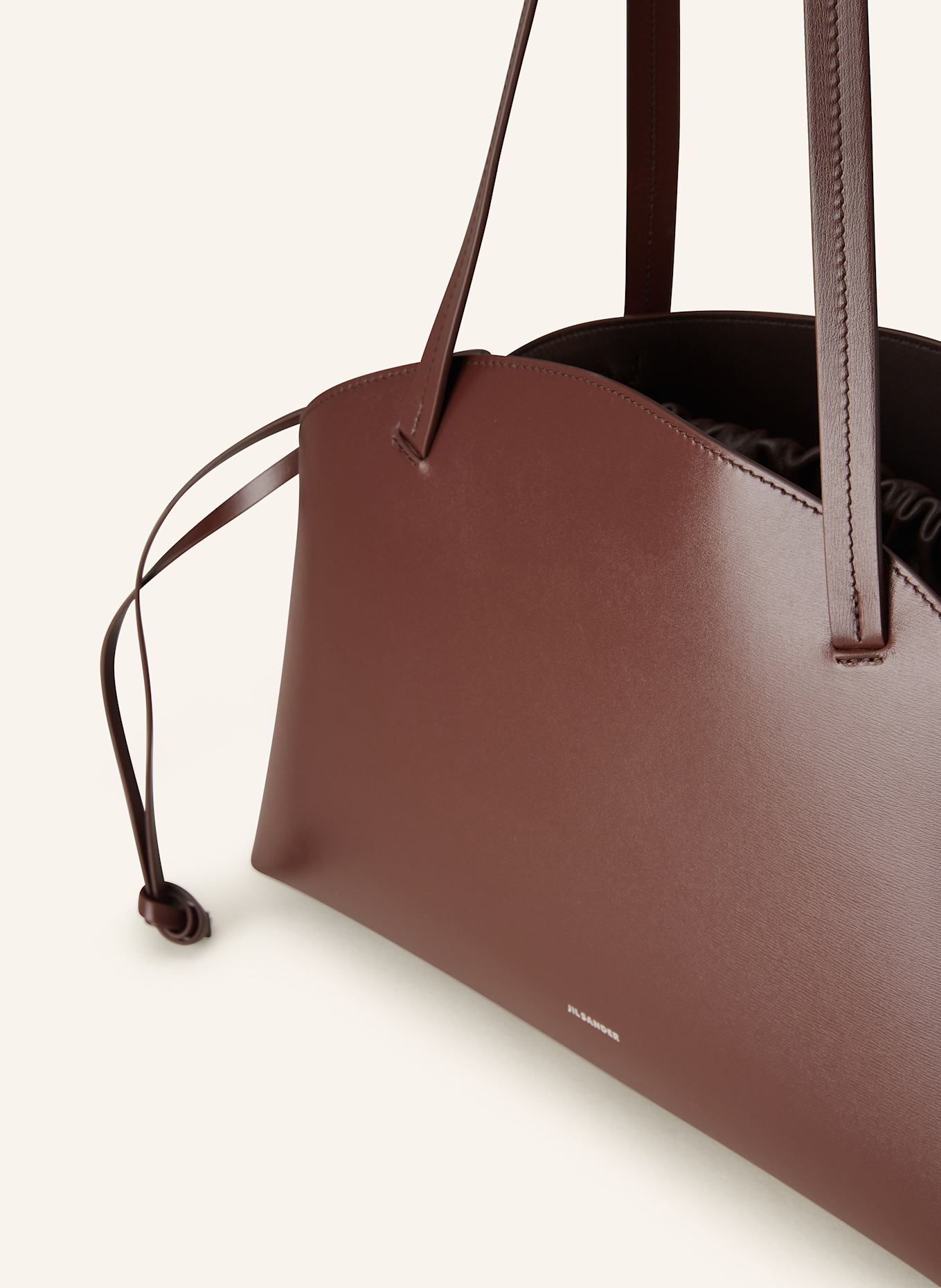 JIL SANDER Schultertasche CURVE MEDIUM, Farbe: DUNKELBRAUN (Bild 4)