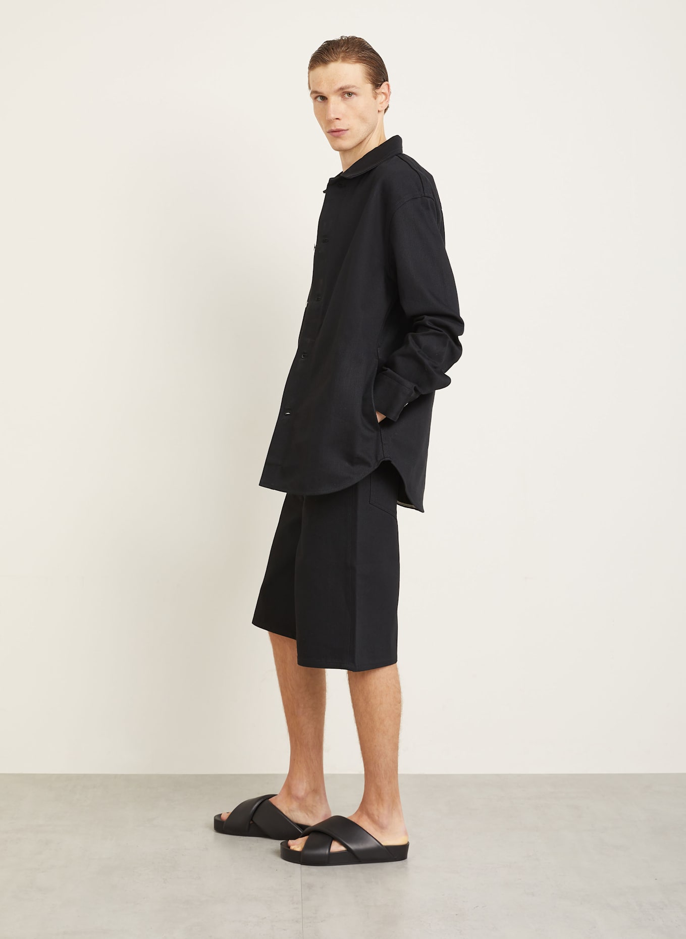 JIL SANDER Jeansshorts: SCHWARZ